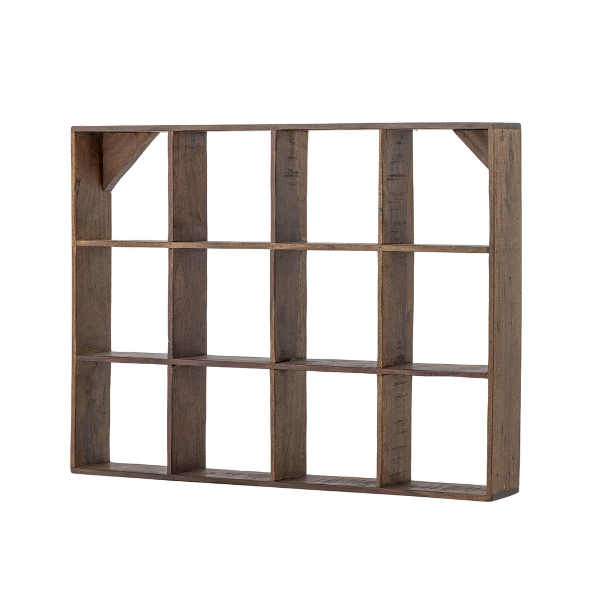 Tilo Becherregal, Geschirr-Regal Recyceltes Holz, braun L53xH70xB10 cm