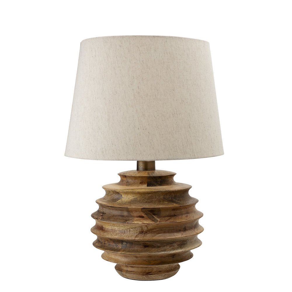 Tischlampe Svale aus Mangoholz, natur 