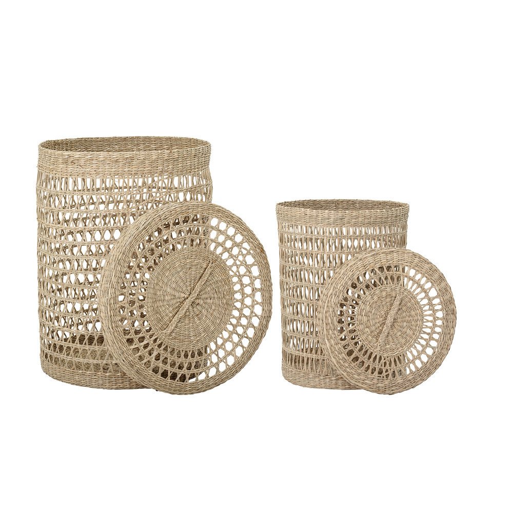 Wäschekorb Connie 2er Set, natur 
