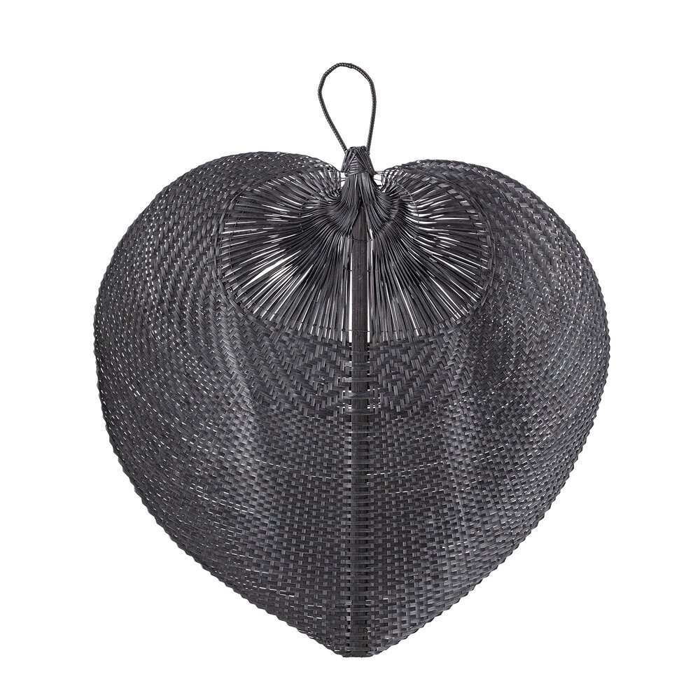 Wanddekoration Bamboo Heart, schwarz 