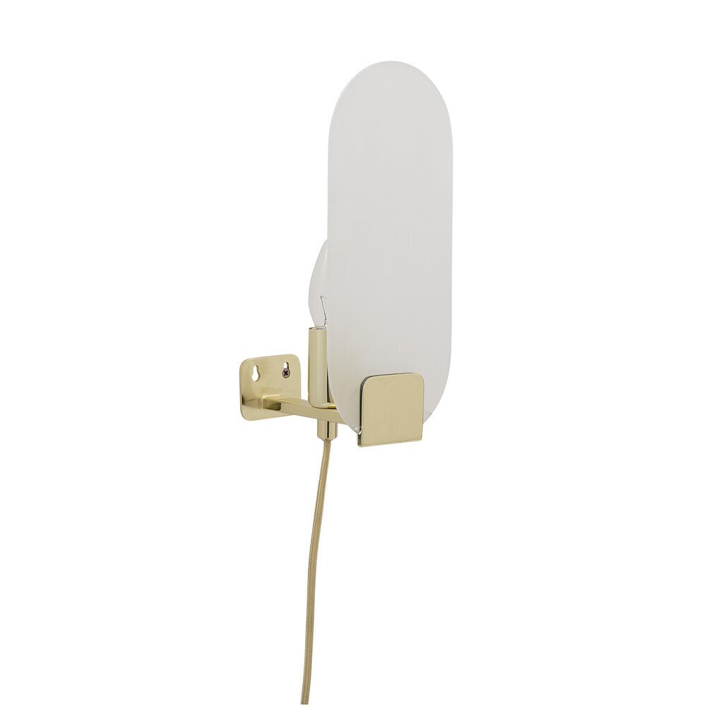 Wandlampe mit Kabel, gold 