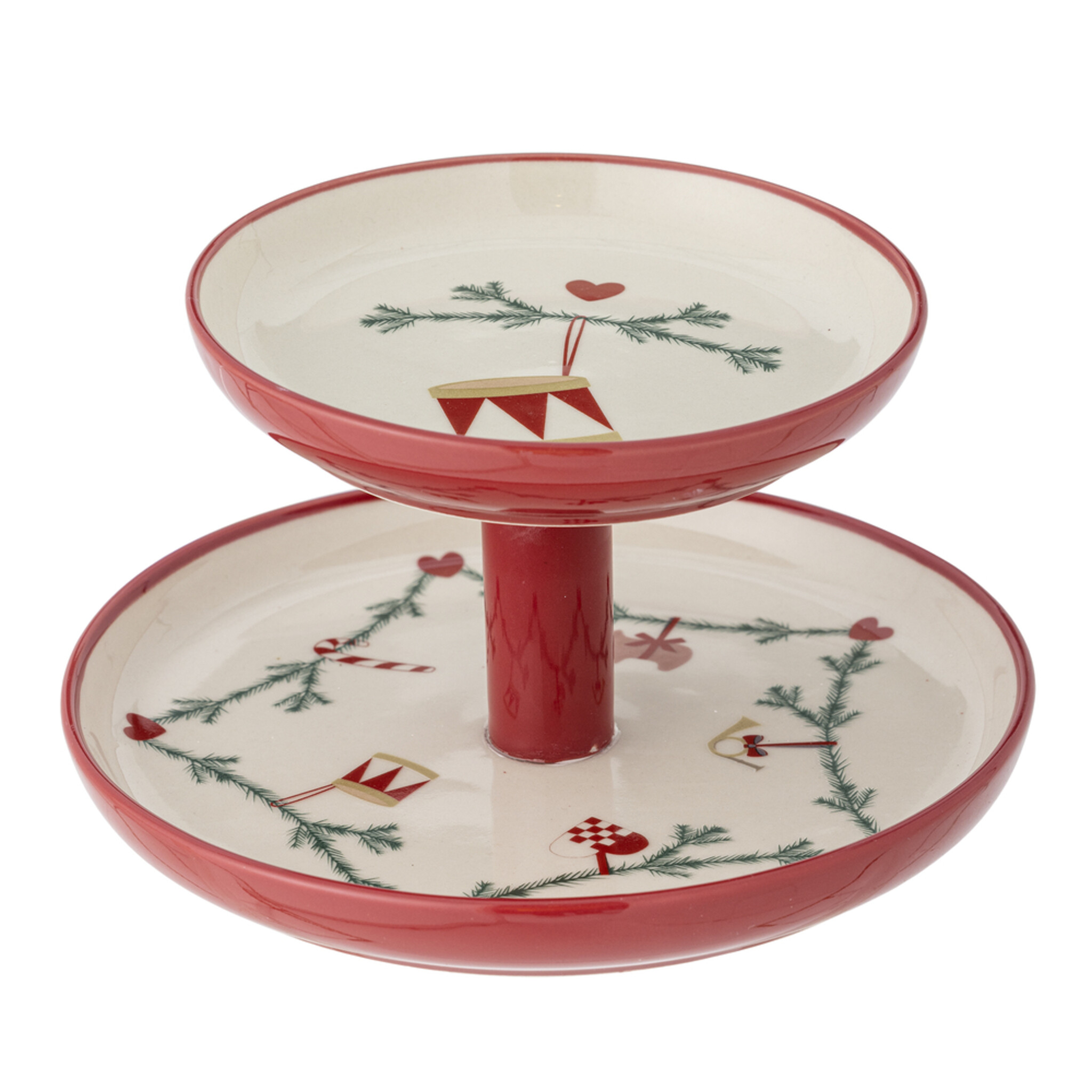 Weihnachts-Etagere Yule, rot 