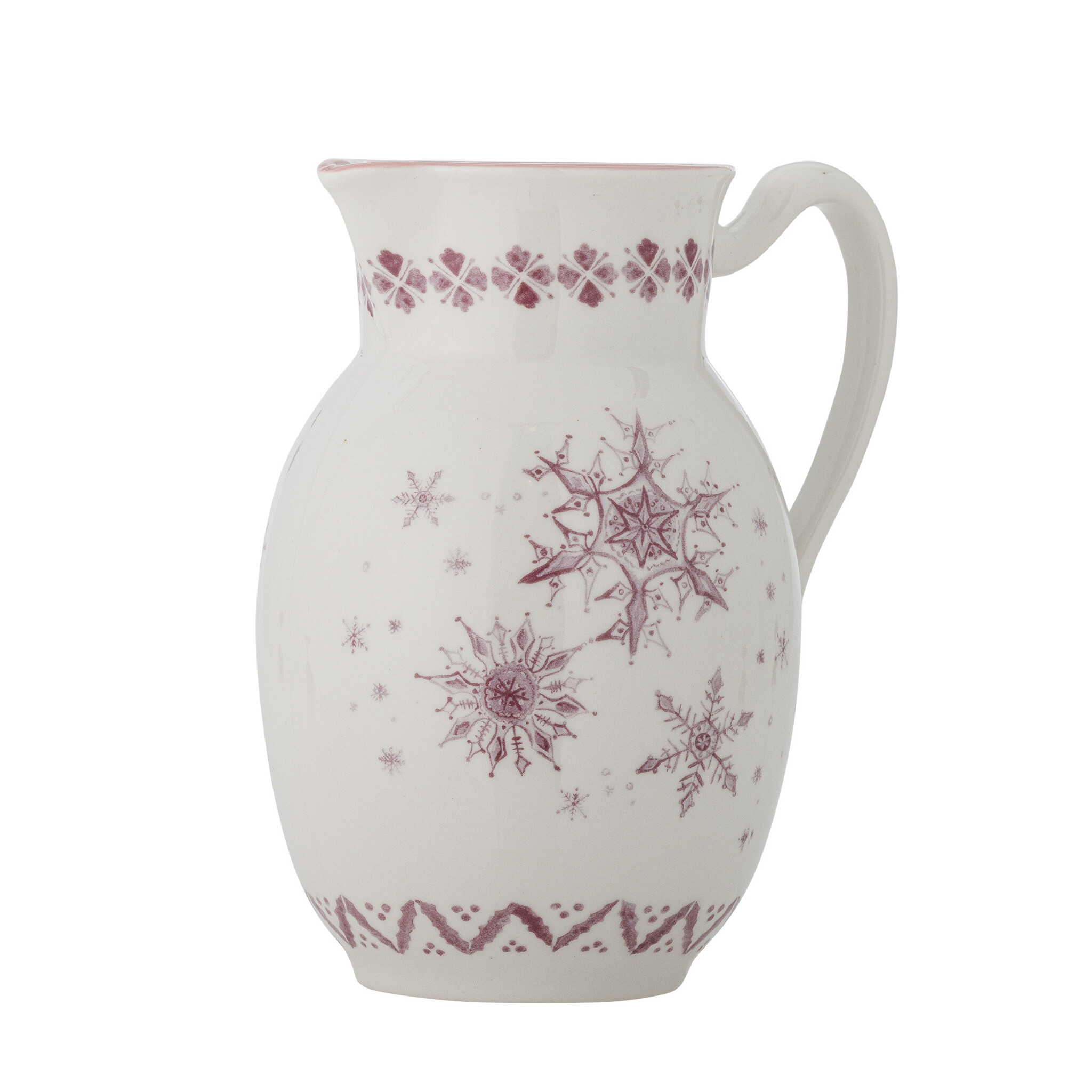 Wonderland Krug Rose Steingut, Weihnachtsgeschirr, rose 