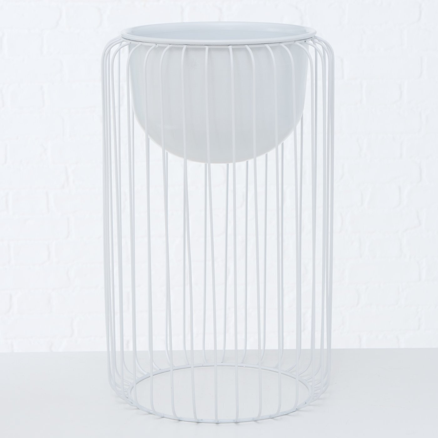 2er Set Blumentopf Vaso, weiss 