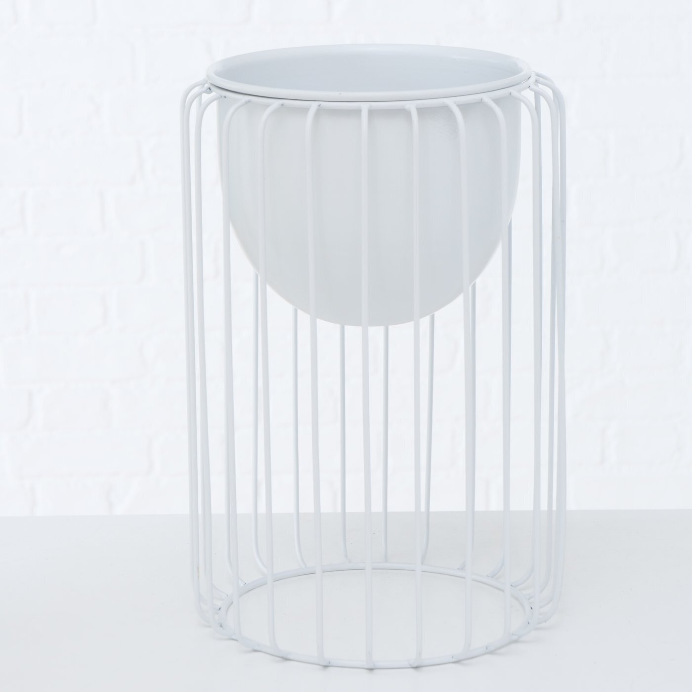 2er Set Blumentopf Vaso, weiss 