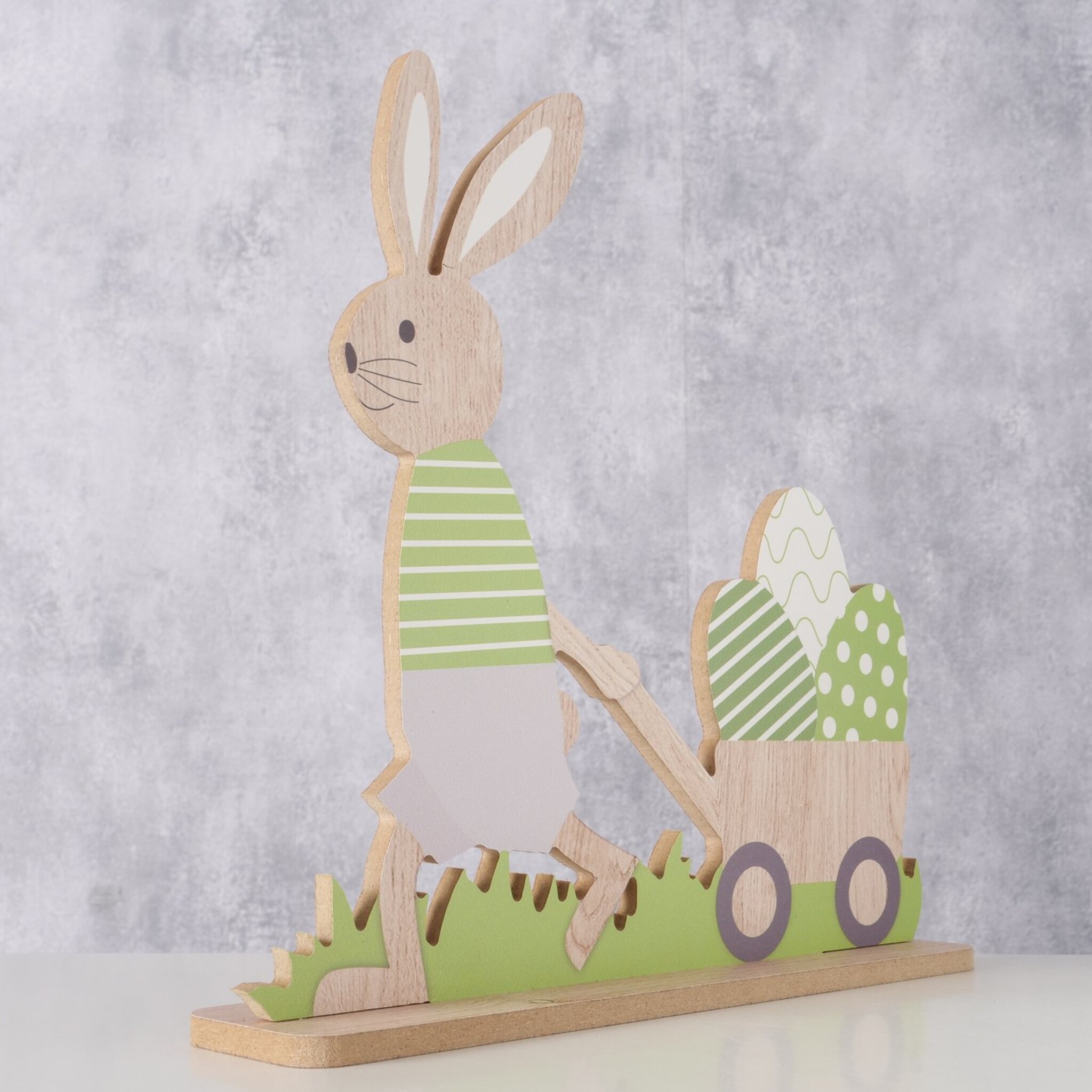 Aufsteller Osterfigur Osterhase Filly, grün 22 x 24 cm