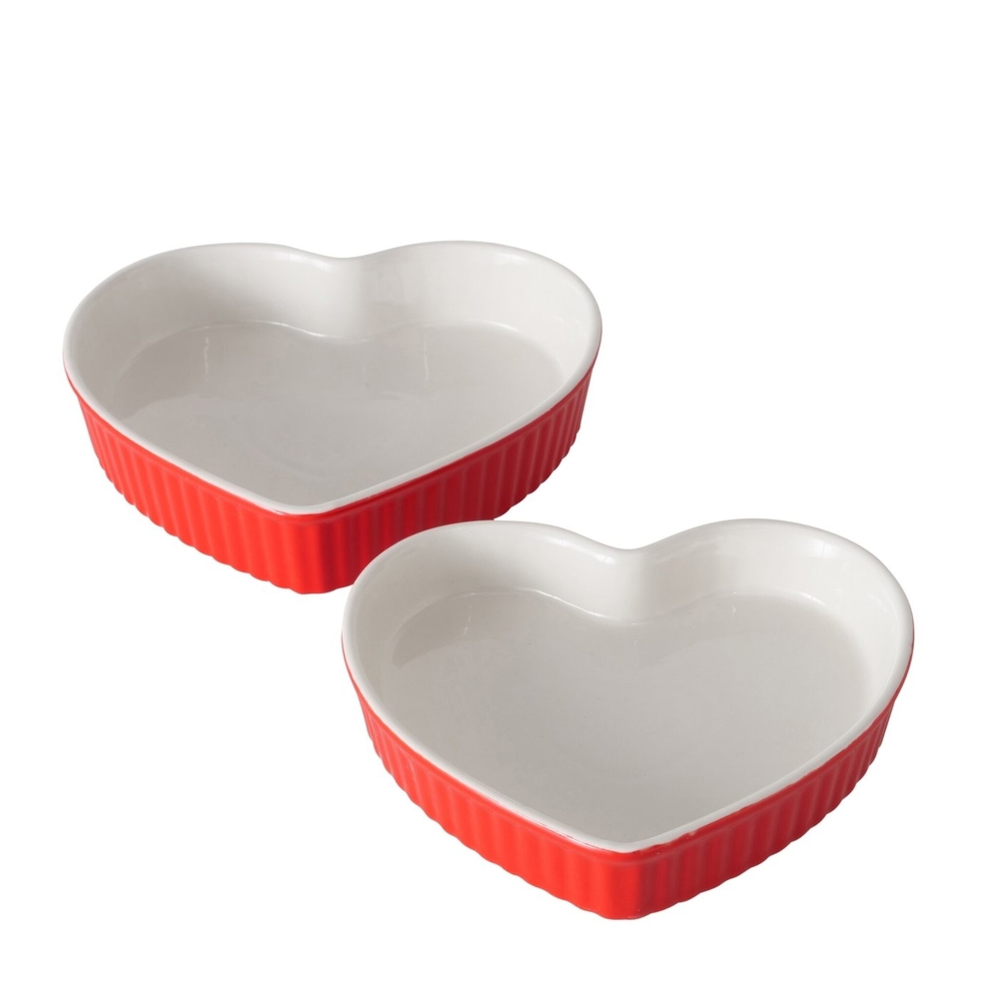 Herzförmige Backform Sweetheart, 2er Set, rot 