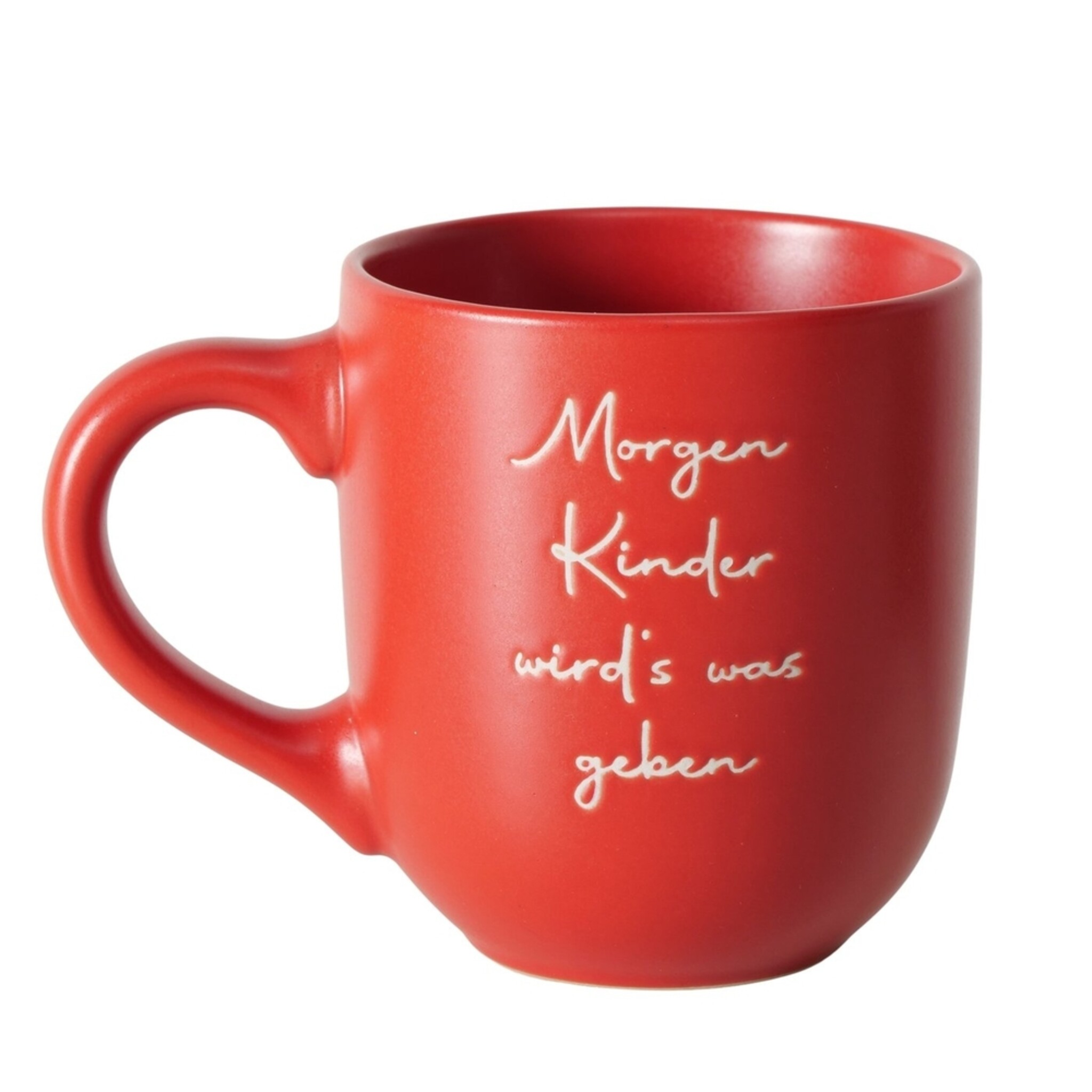 Weihnachtsbecher Lieder, rot 