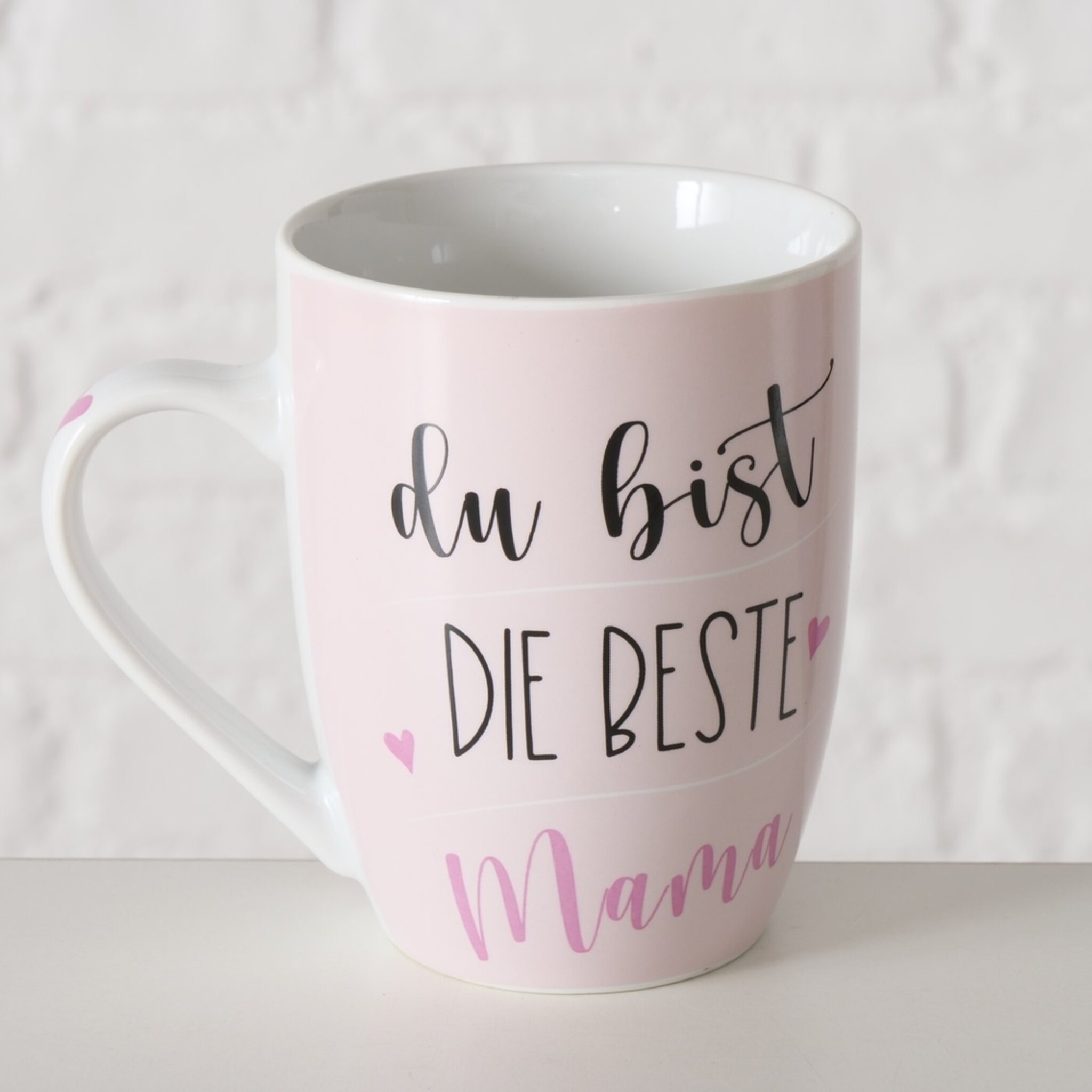Becher beste Mama, 2er Set, rosa 