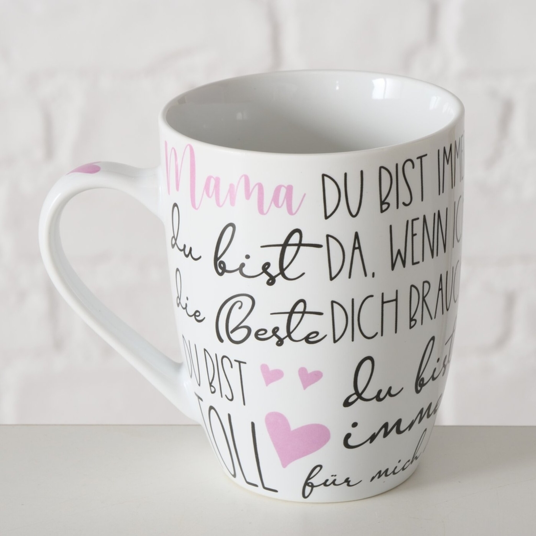 Becher beste Mama, 2er Set, rosa 