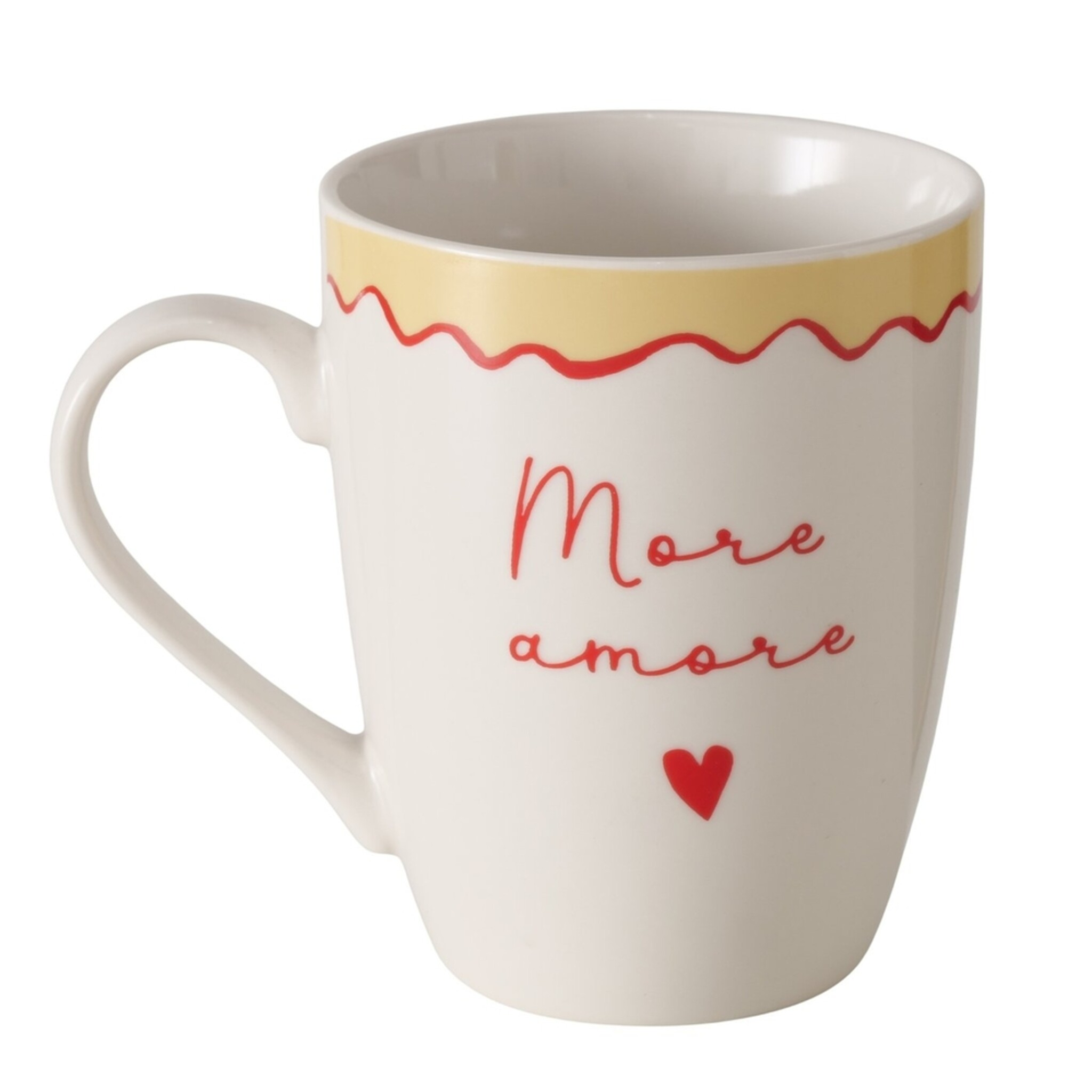 Becher More, weiss 