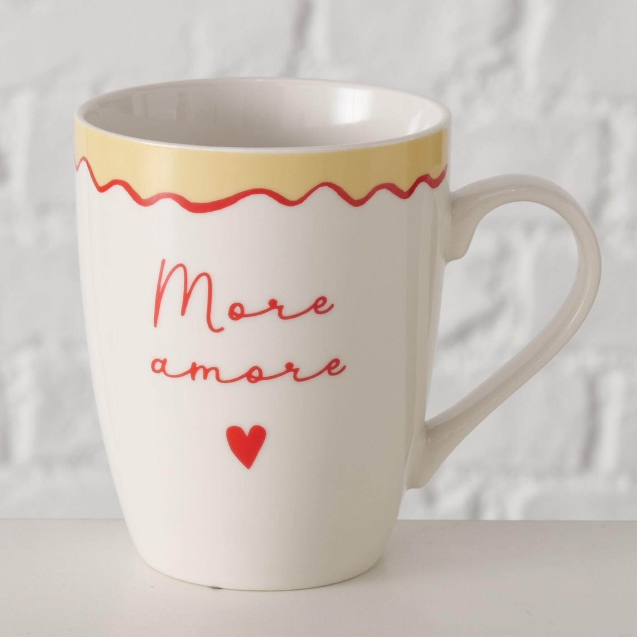 Becher More, weiss 