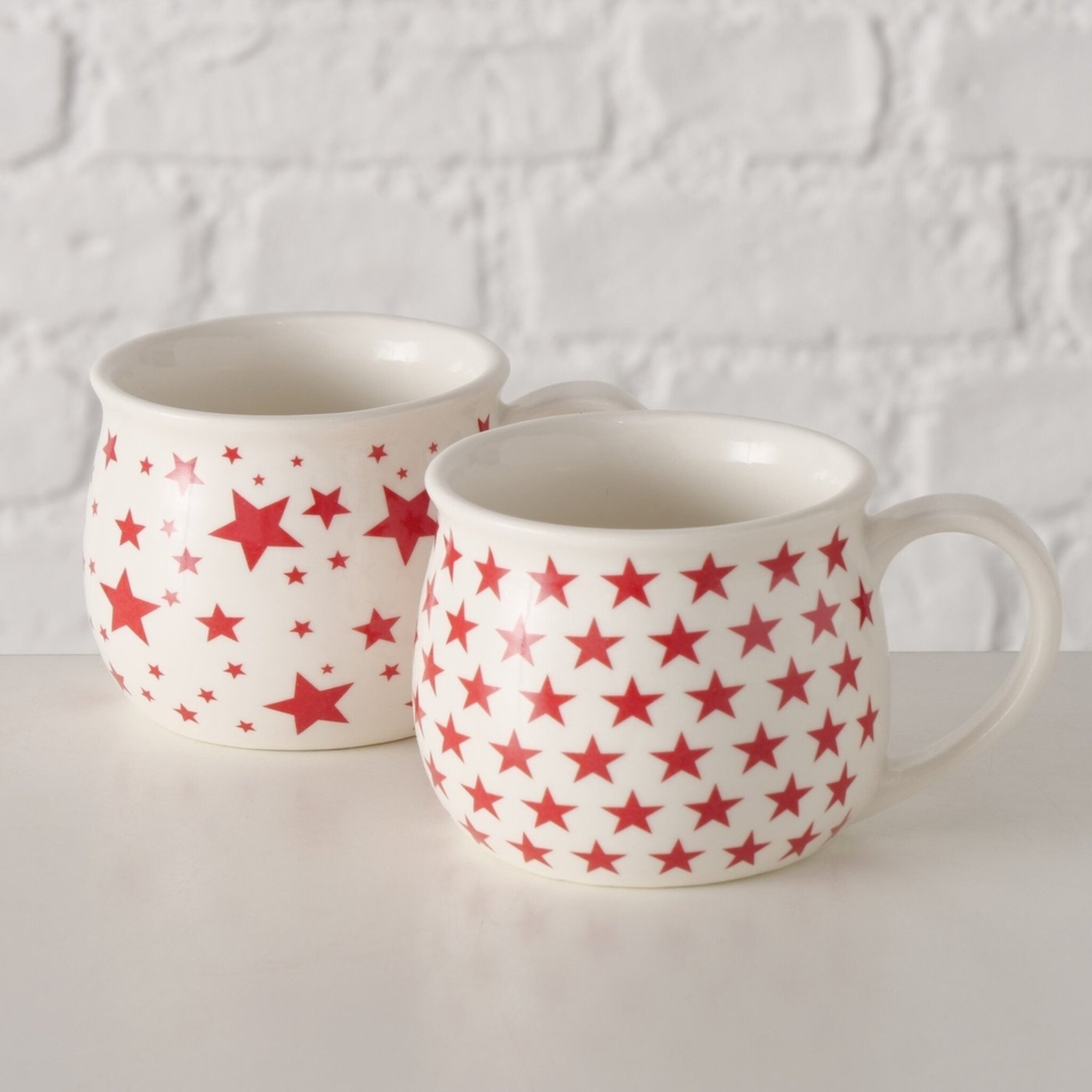 Boltze Becher Strella Weihnachten, 2er Set