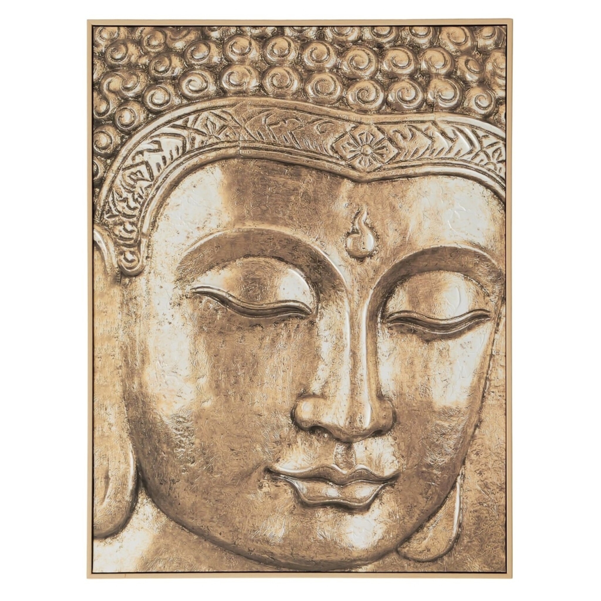 Boltze Wandbild Karuna Buddha Champagner, champagner 