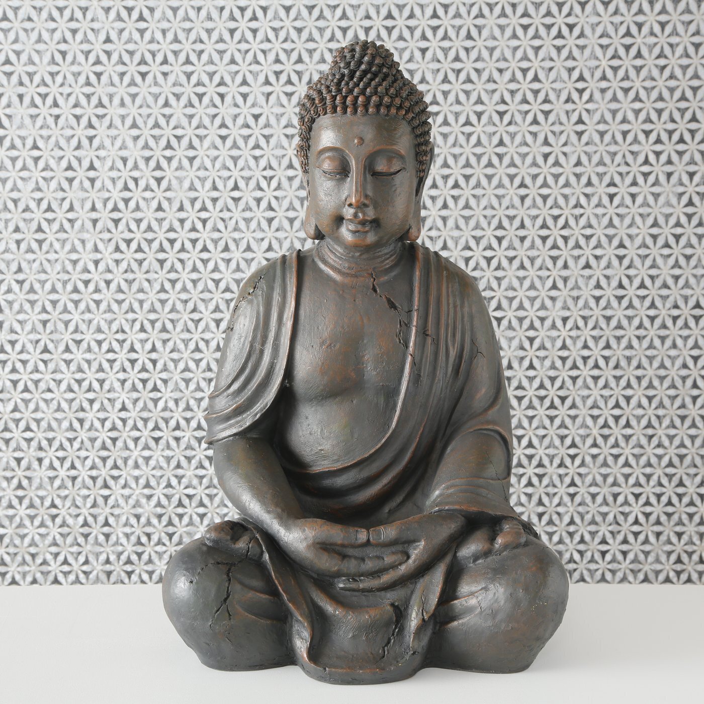 Buddha Figur, braun 