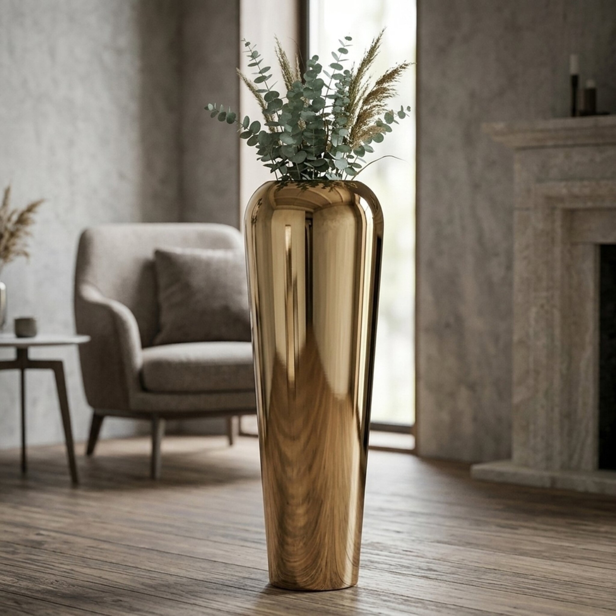Deko Bodenvase Lumis, gold 