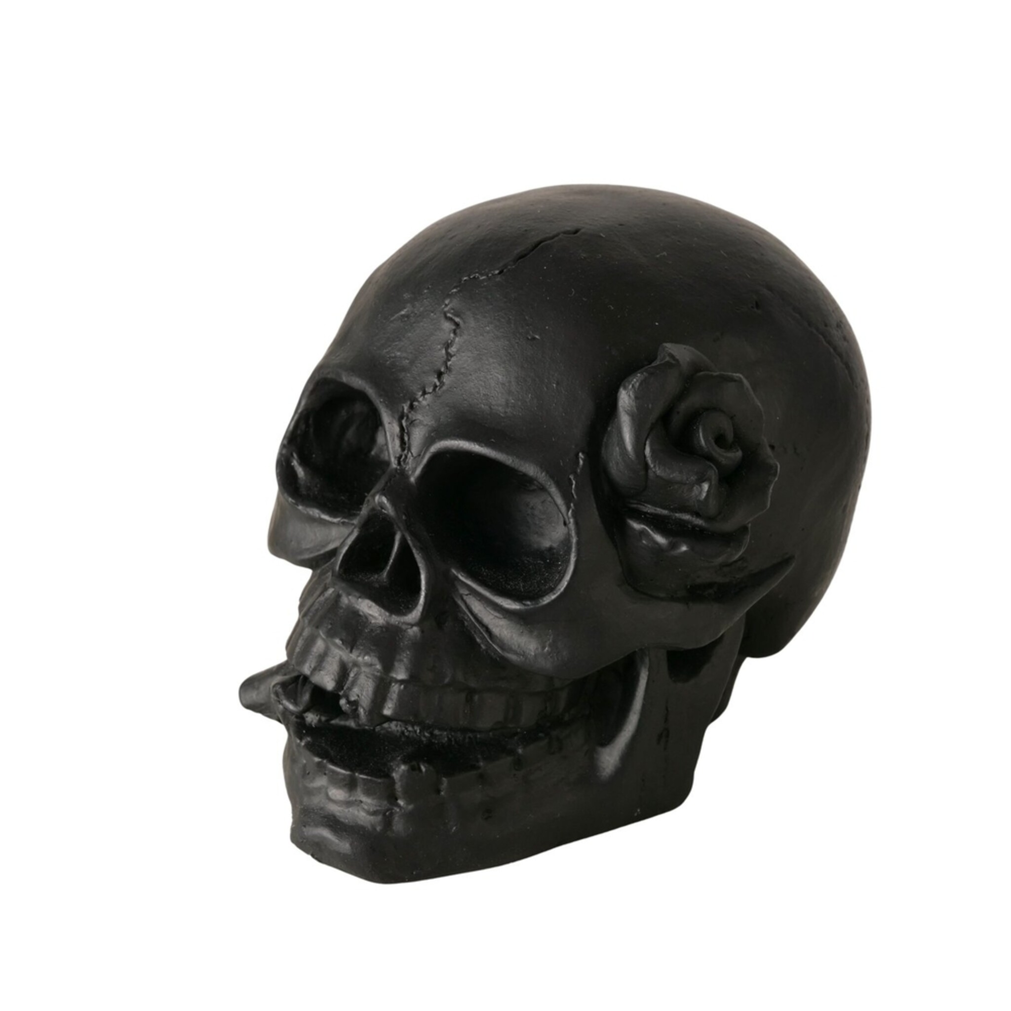 Dekoaufsteller Skully, Halloween, schwarz 