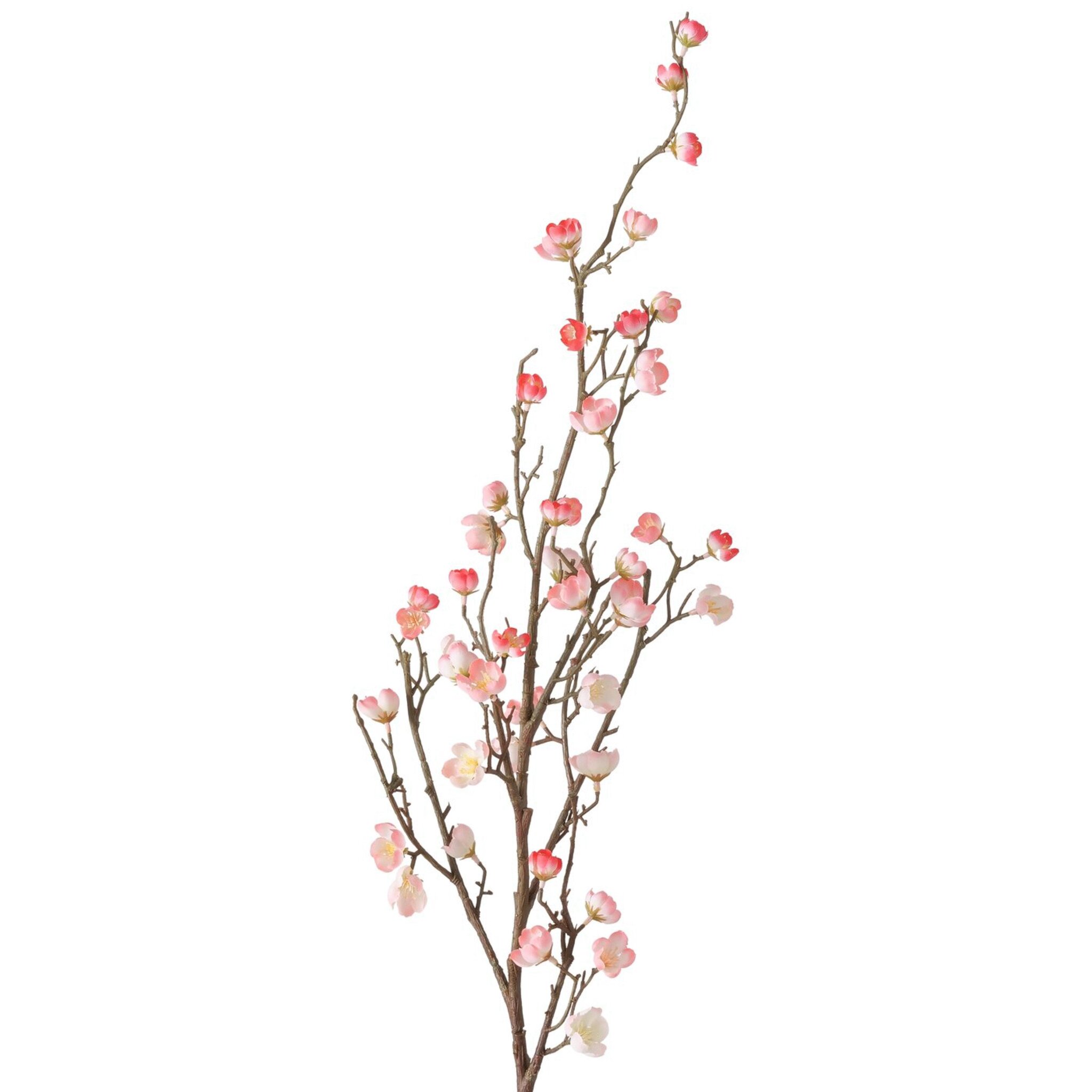 Dekozweig Pfirsichblüte, künstlich, rosa 