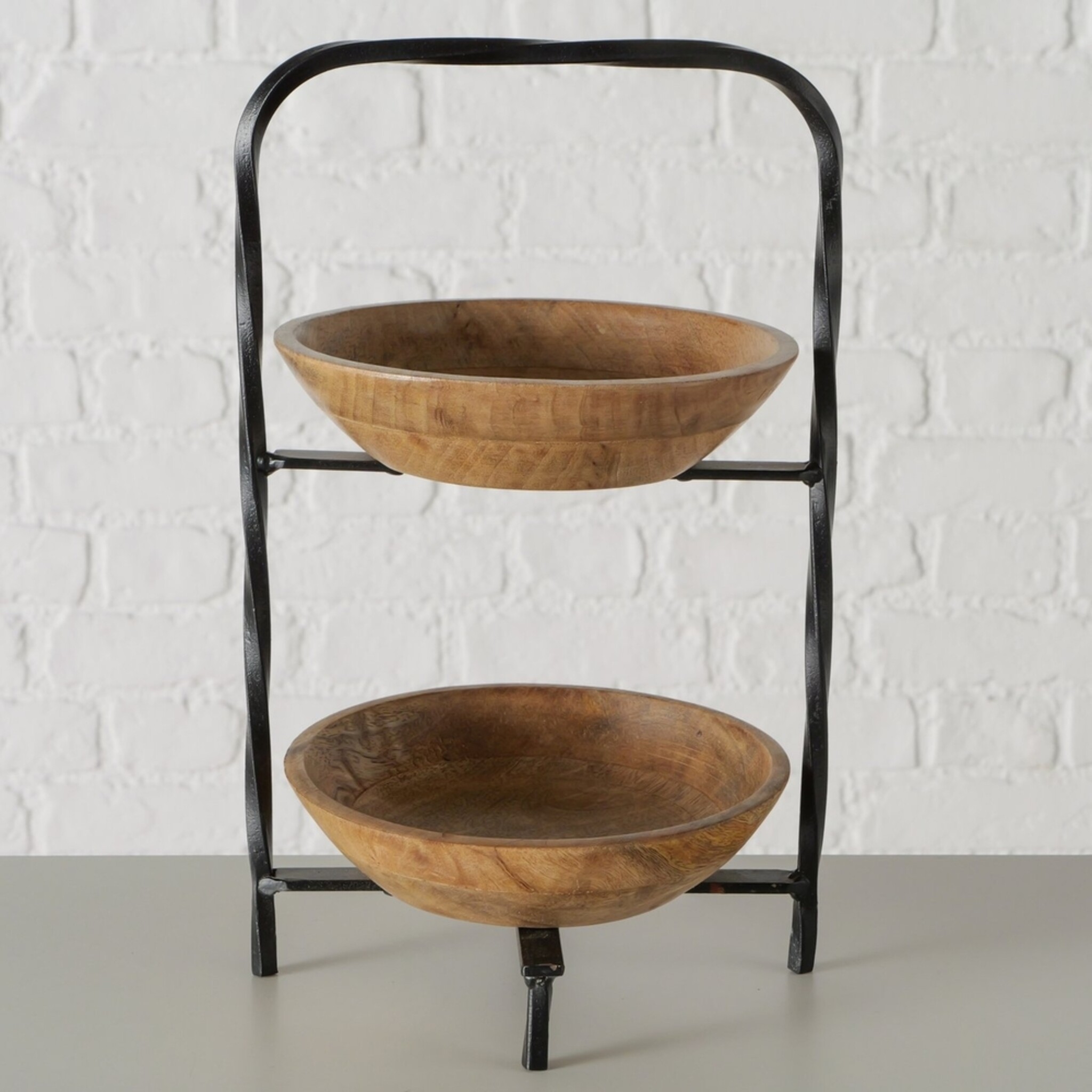 Etagere Etos, natur Ø 20 cm x 36 cm