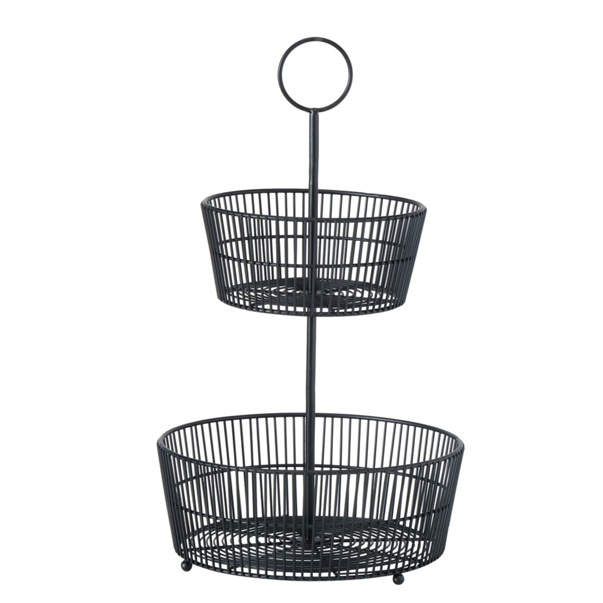 Schwarze Etagere Gea, schwarz 