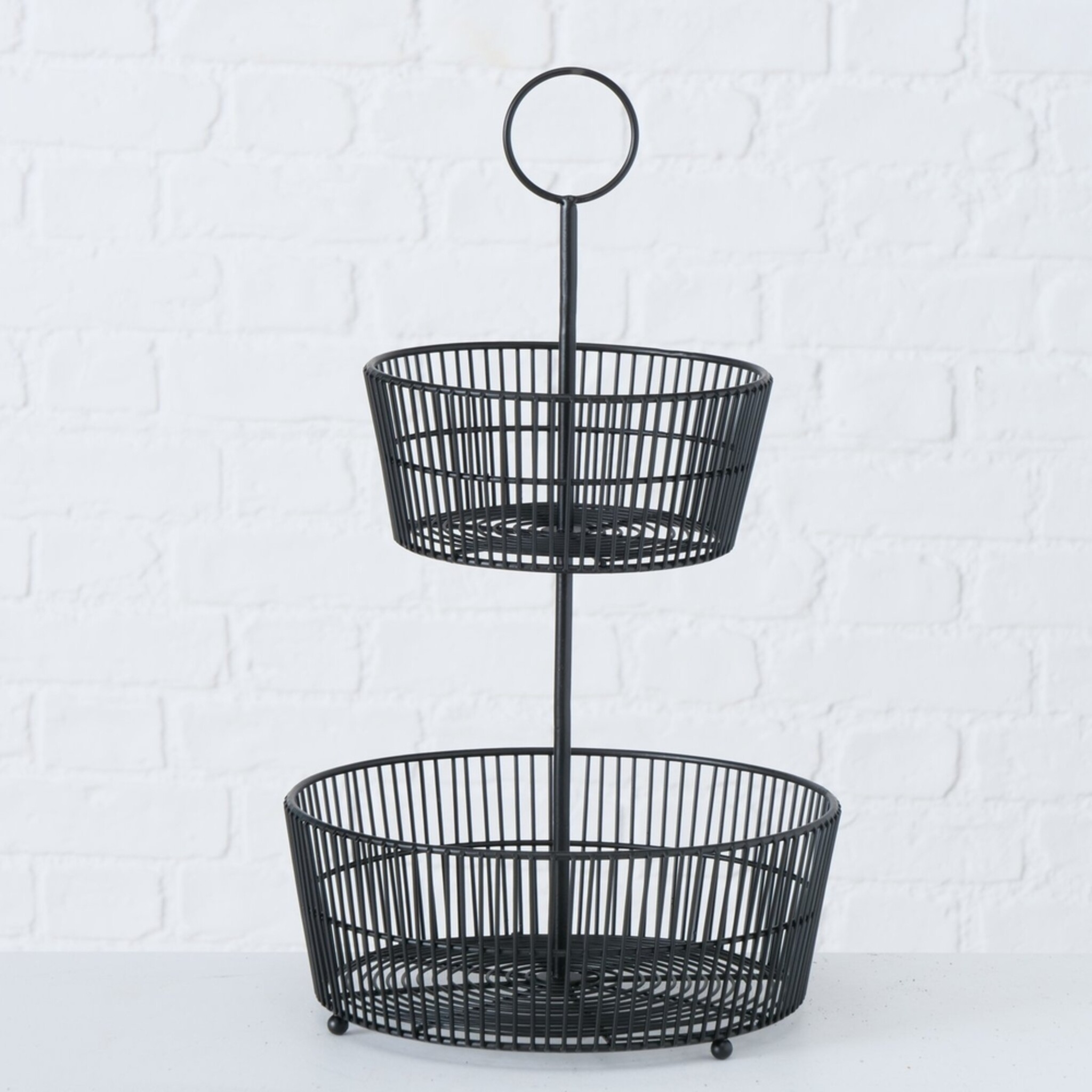 Schwarze Etagere Gea, schwarz 