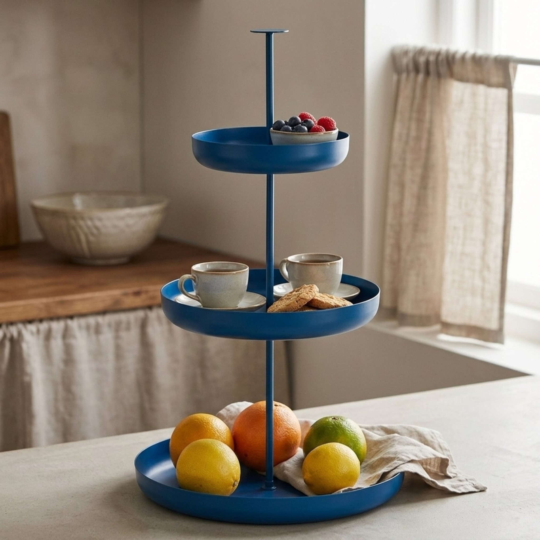 Etagere Sidan, blau 