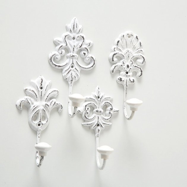 Garderobenhaken Ivy 4er, weiss 
