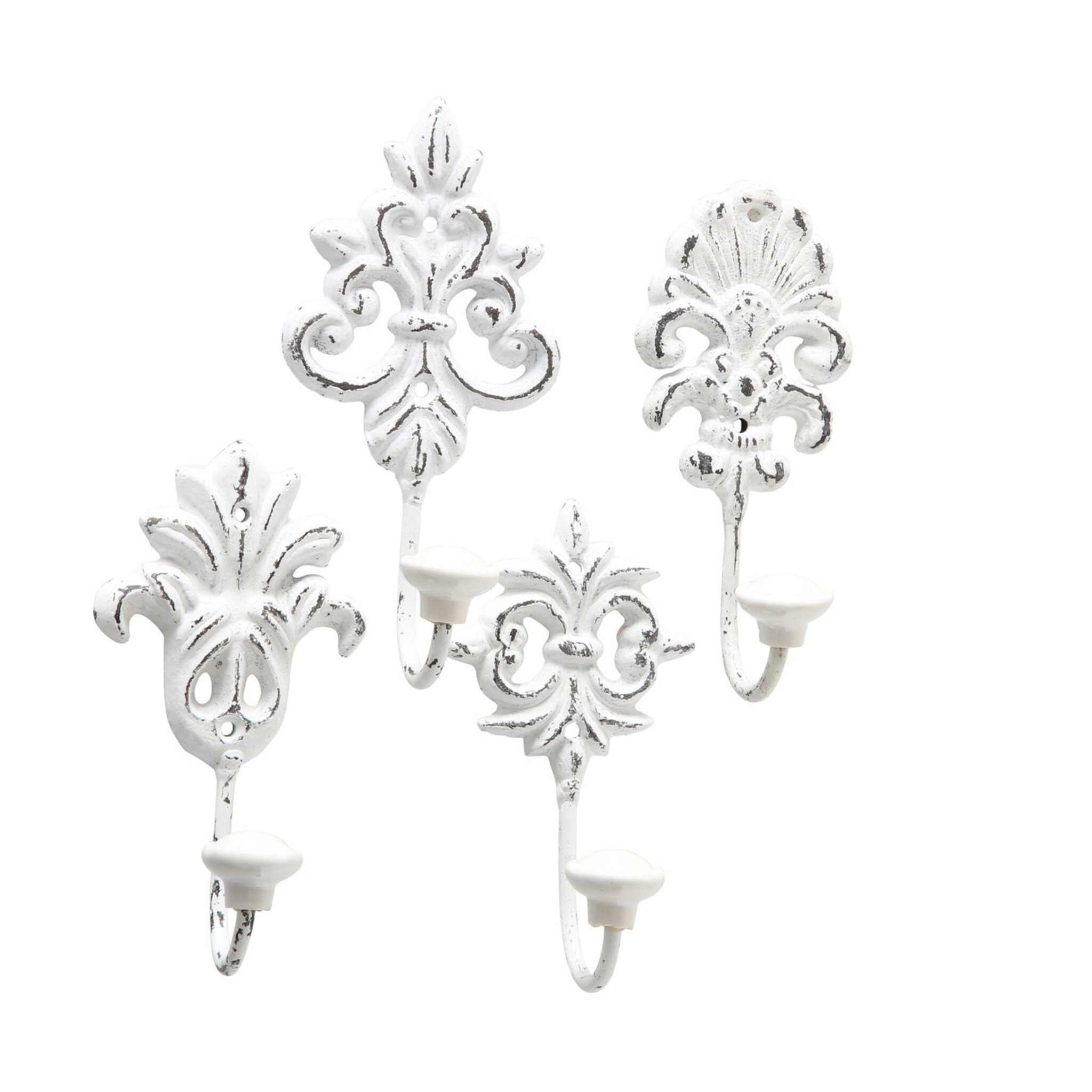 Garderobenhaken Ivy 4er, weiss 