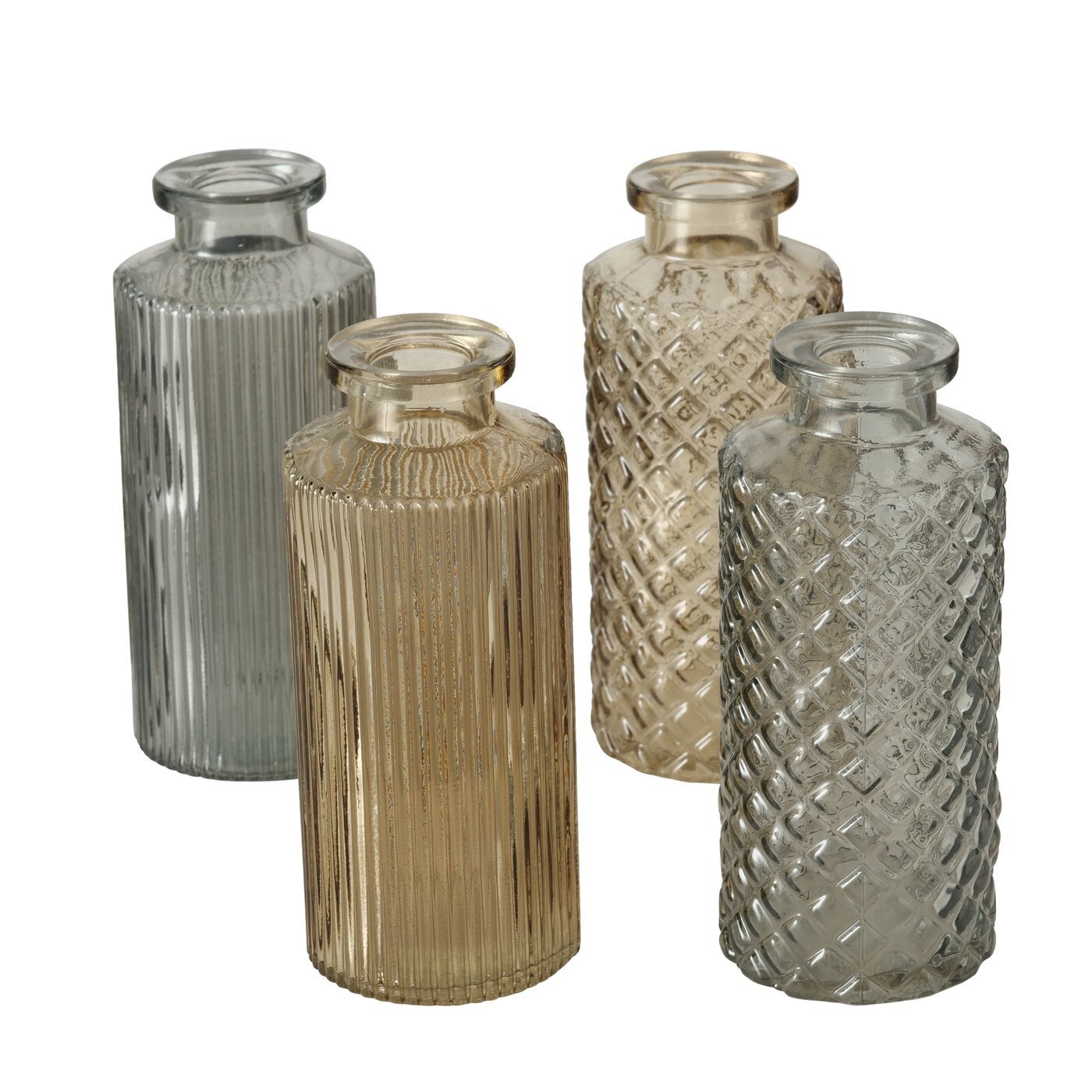 Glasvase Panja 4-teilig, beige 