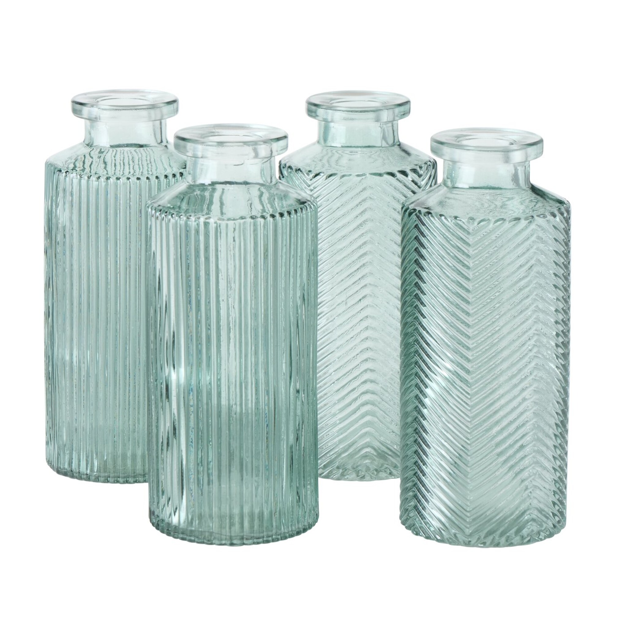 Glasvase Panja 4-teilig, grün 