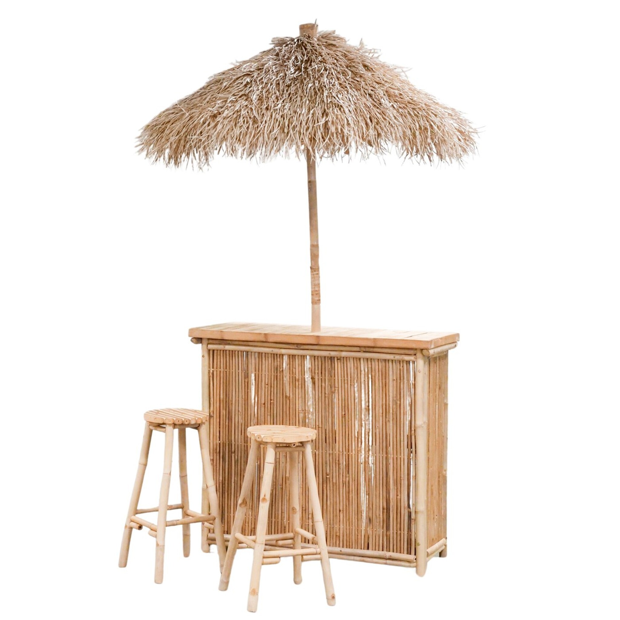 Hausbar Lania aus Bambus, 4 tlg., natur 