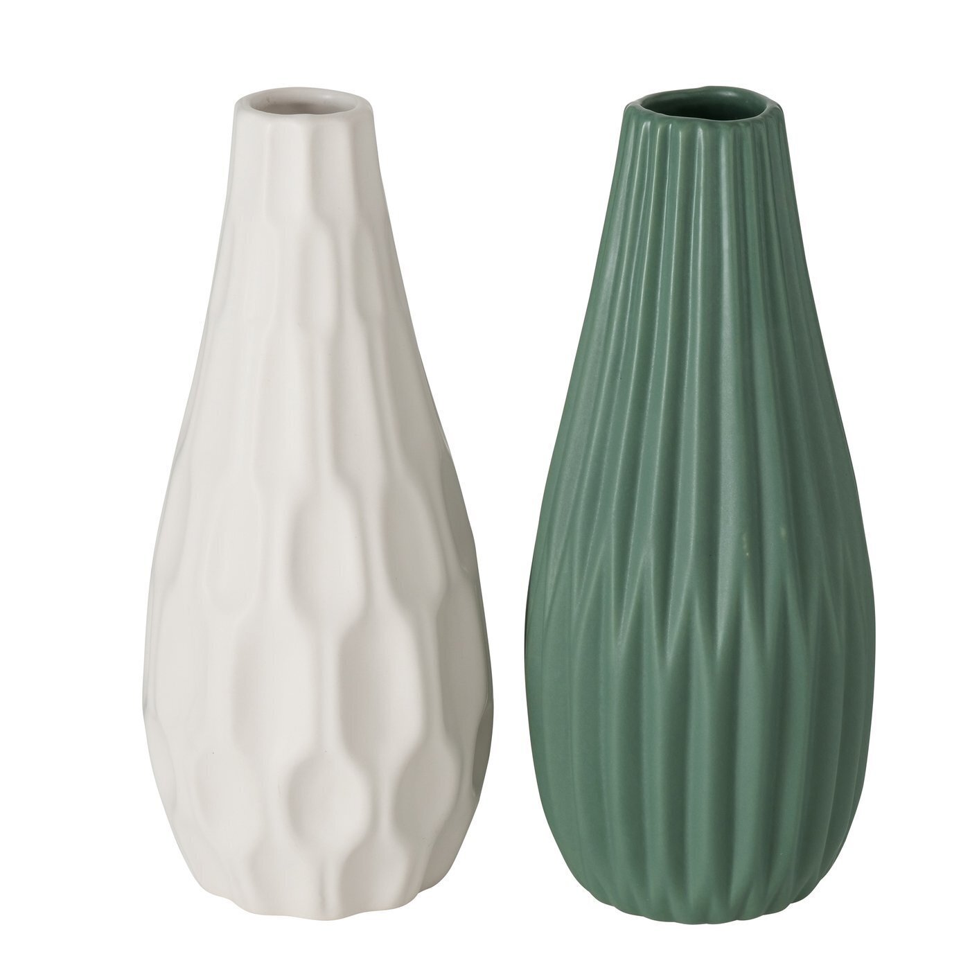 Hohe Vase Lenja 2er grün, grün 