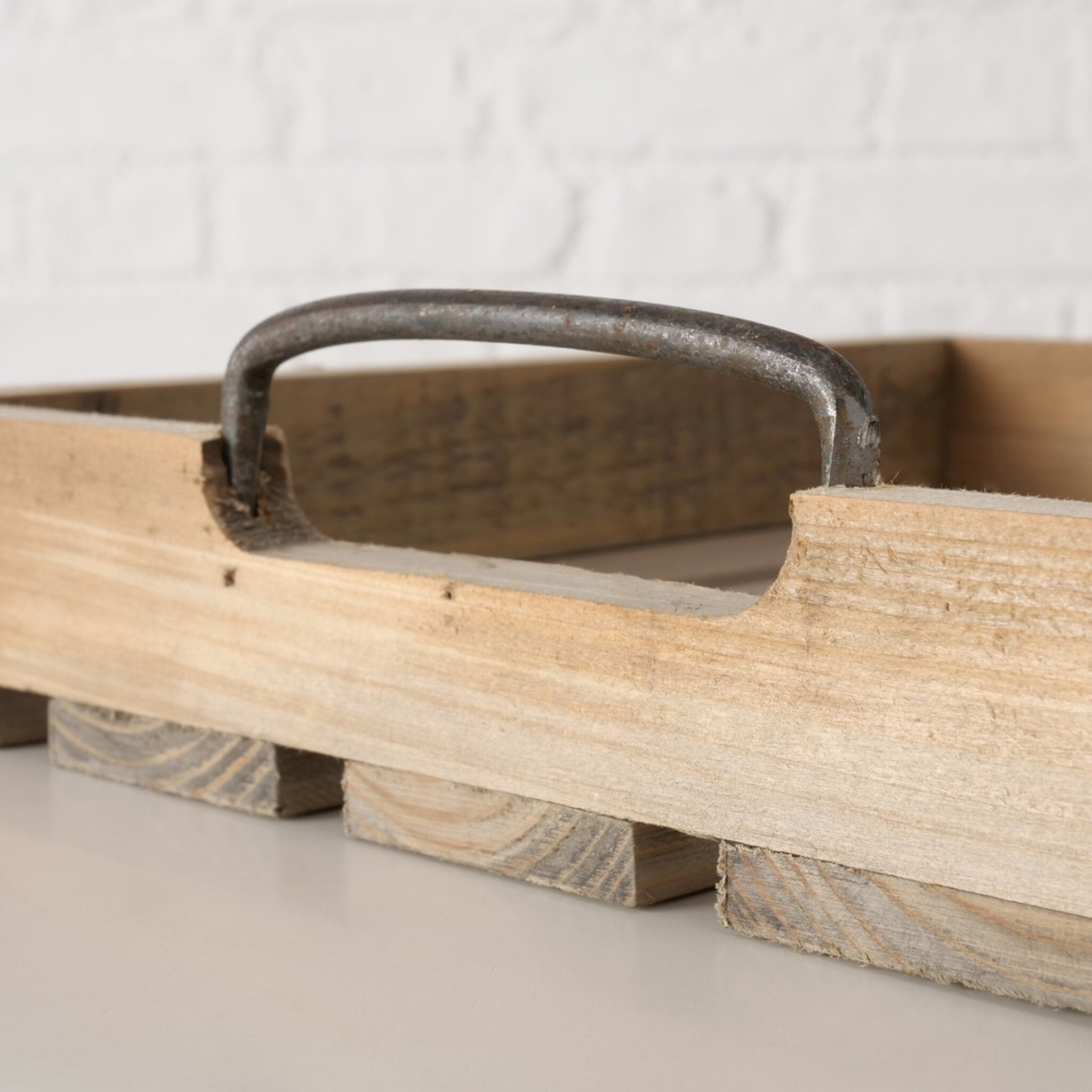 Boltze Holz-Tablett Ronja 2er-Set, natur 