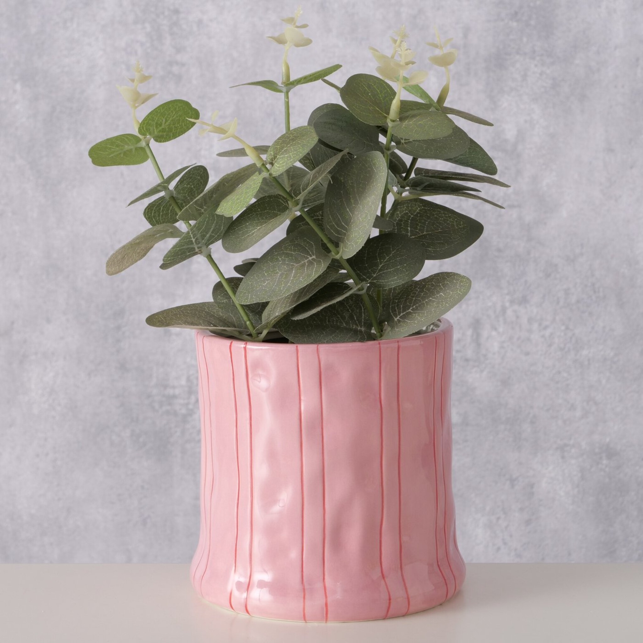 Keramik Blumentopf Nordica, rosa 