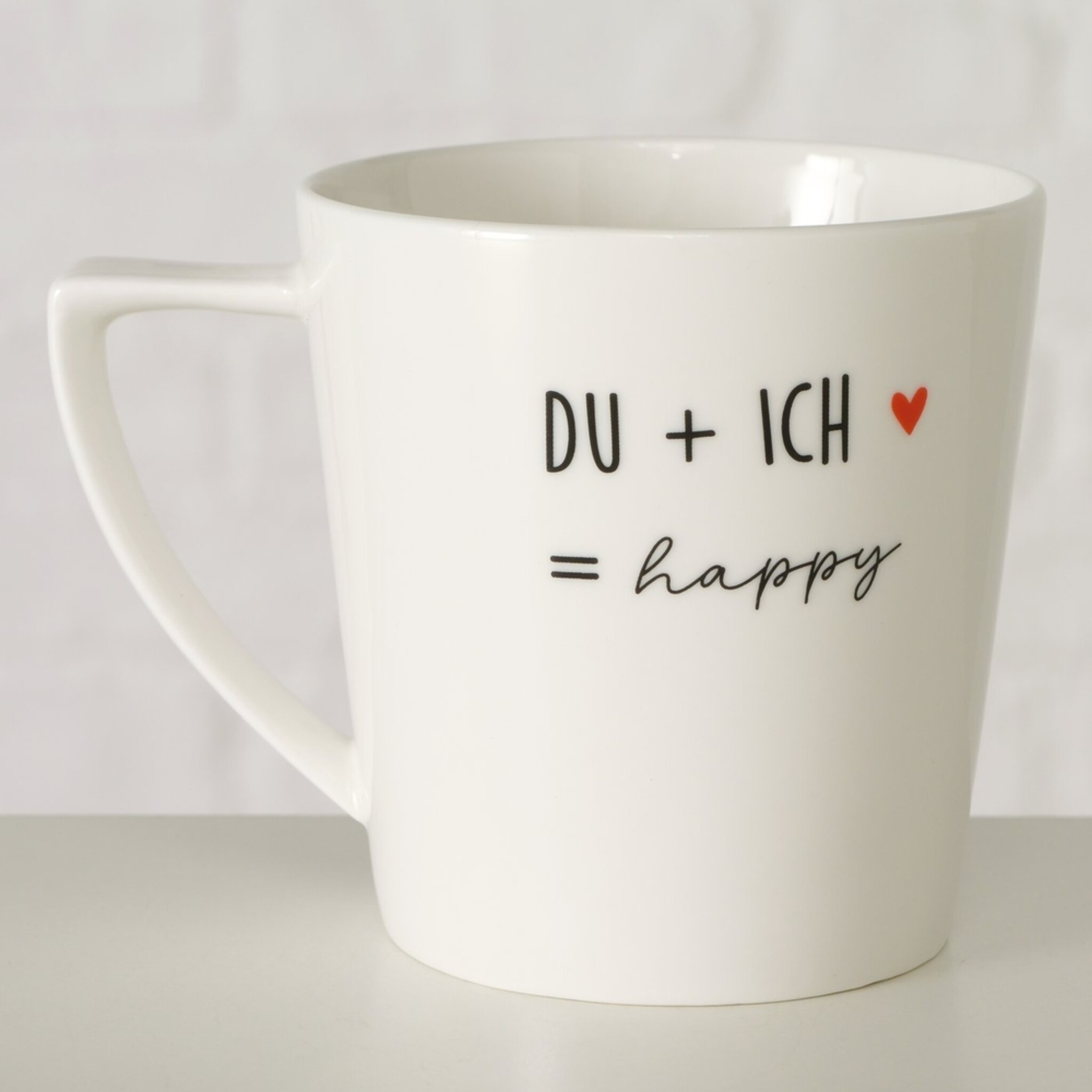 Keramikbecher Heartful, weiss 