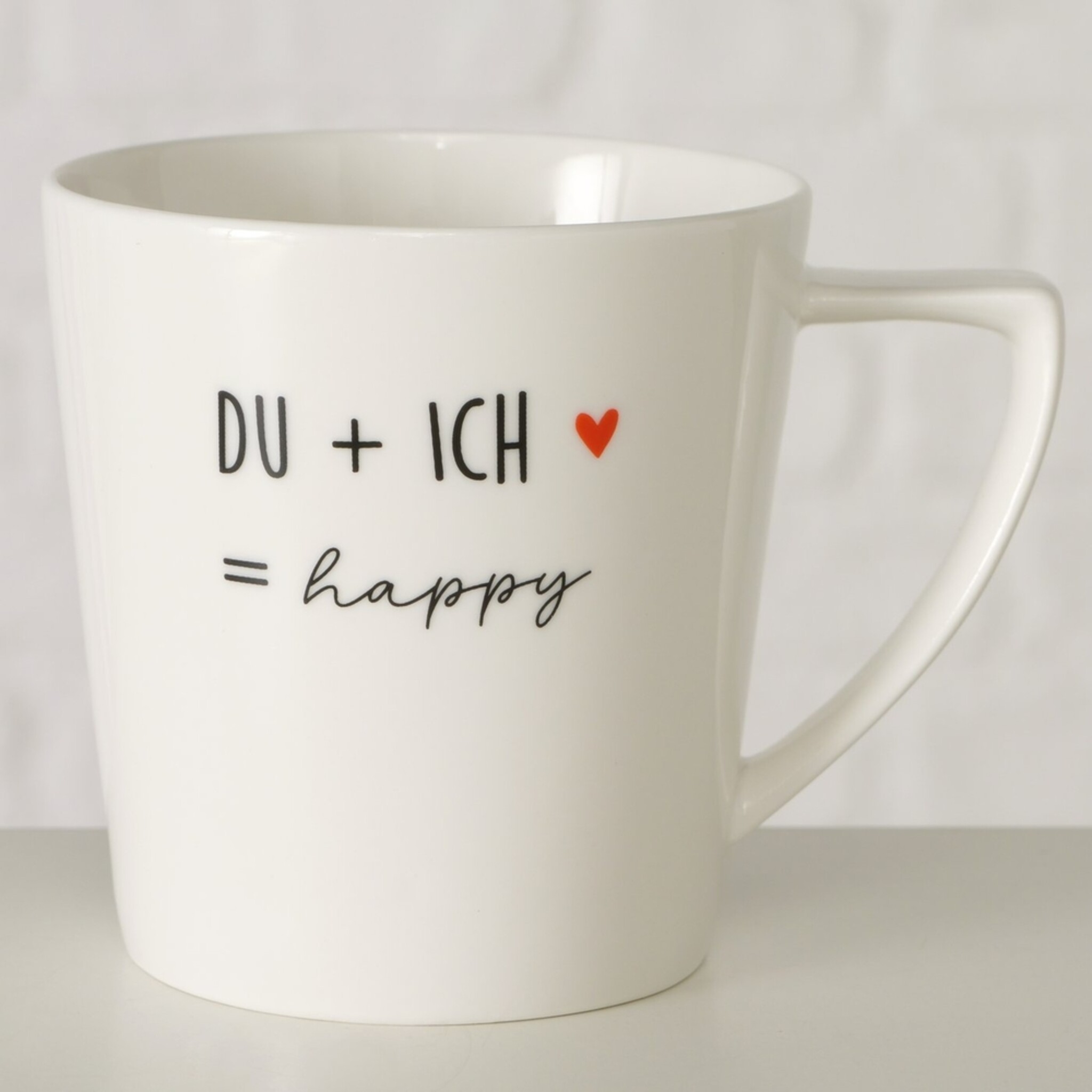 Keramikbecher Heartful, weiss 