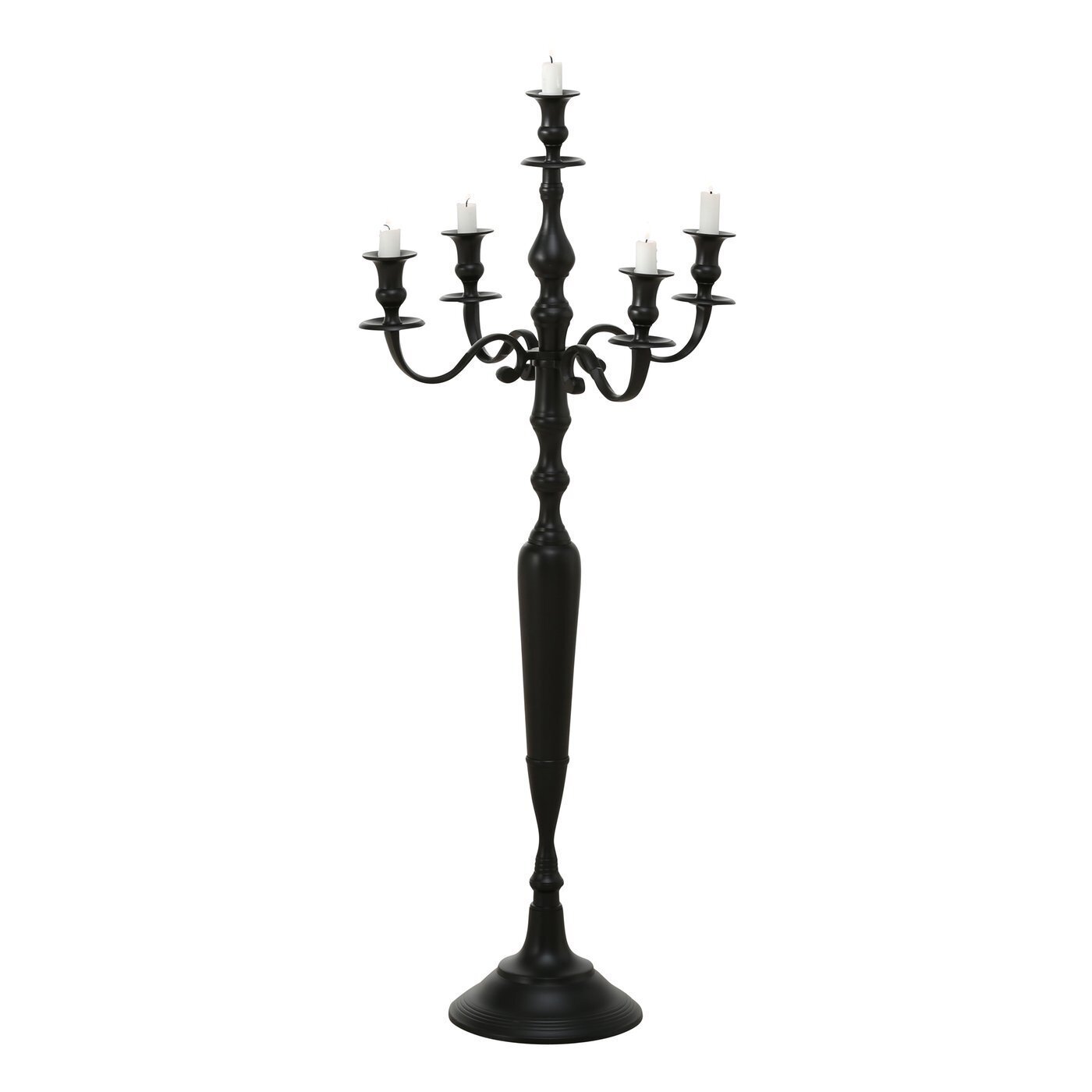 Kerzenhalter Victoria schwarz, schwarz H105 x Ø45 cm
