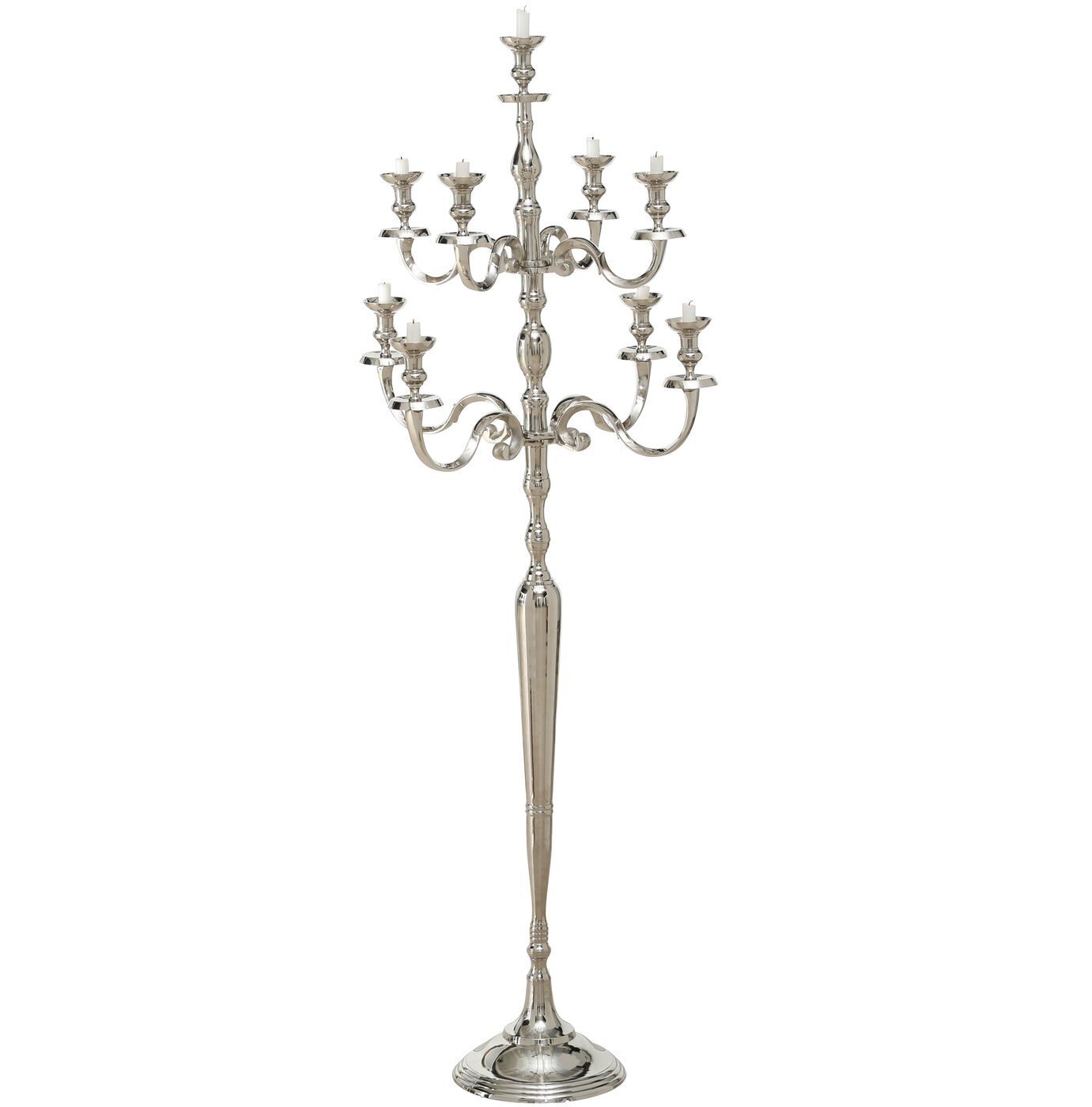Kerzenhalter Victoria silber, silber H180 x Ø58 cm