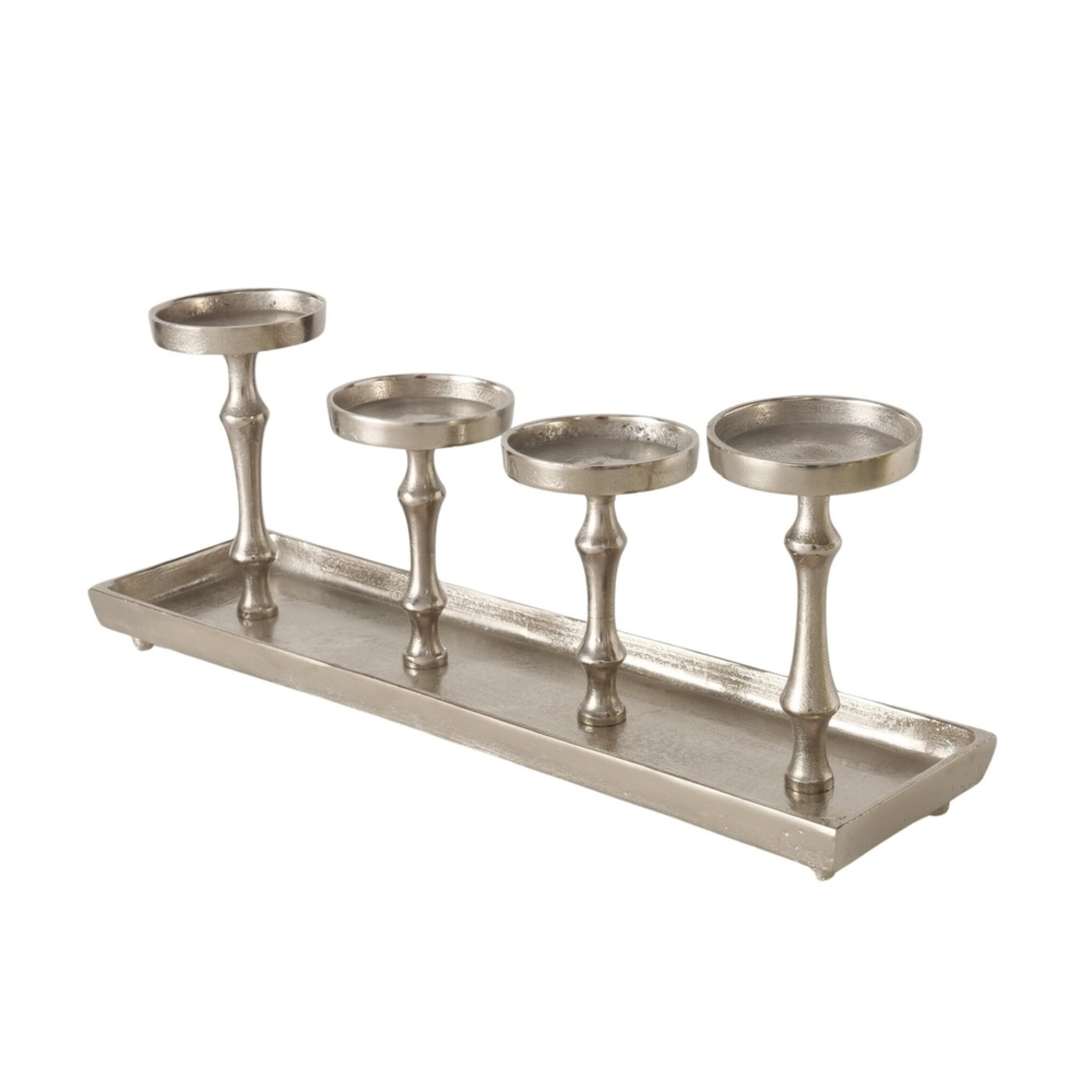 Kerzenleuchter Furo, silber 53 x 14 x 20,5 cm