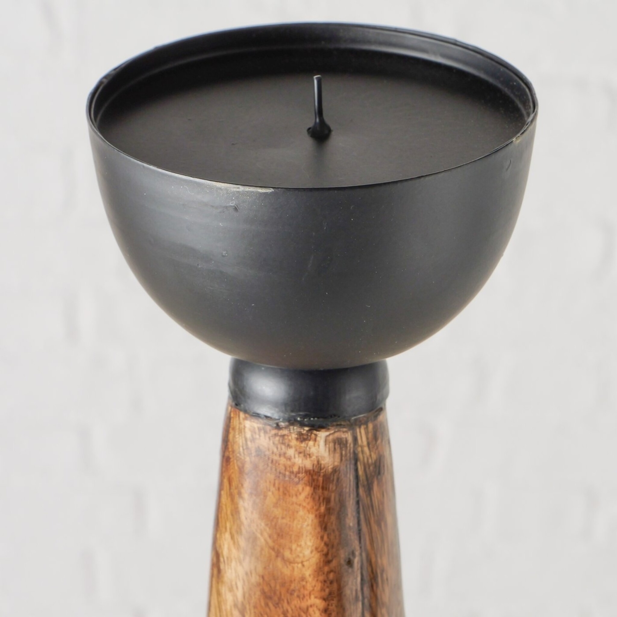 Boltze Kerzenleuchter Kapolo Mangoholz & Eisen, braun 