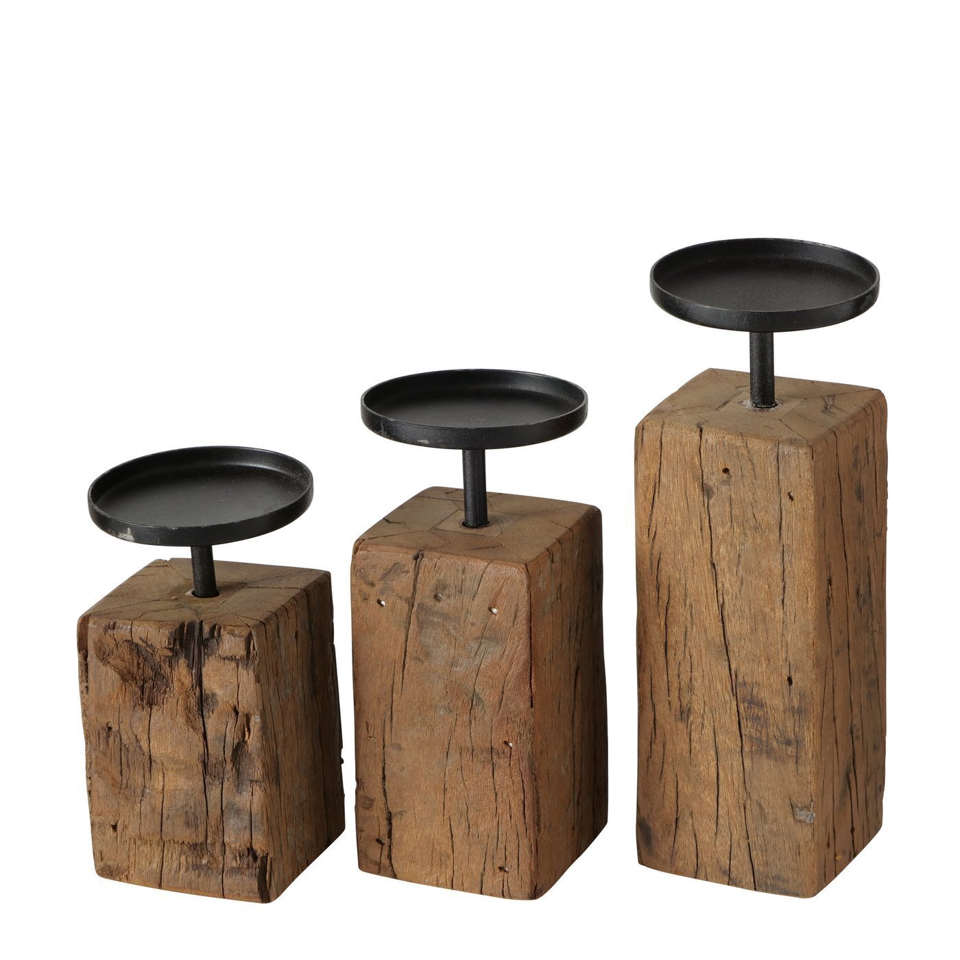 Kerzenleuchter Solea 3 tlg, natur 