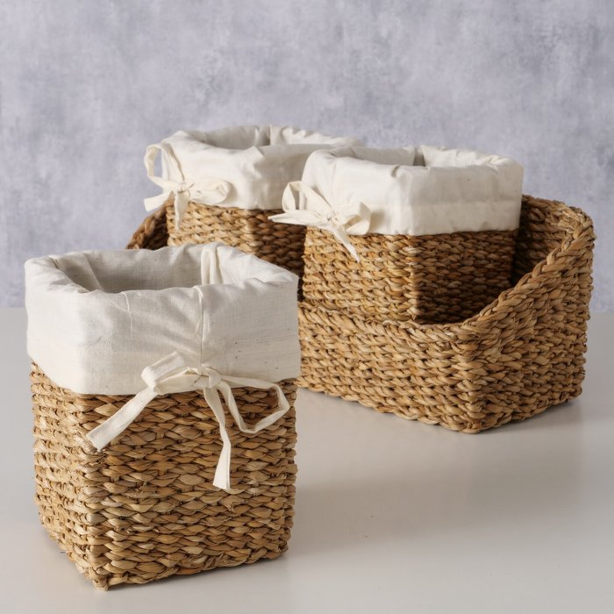 Kleines Körbe Set Sophy aus Seegras, 4 tlg., natur 