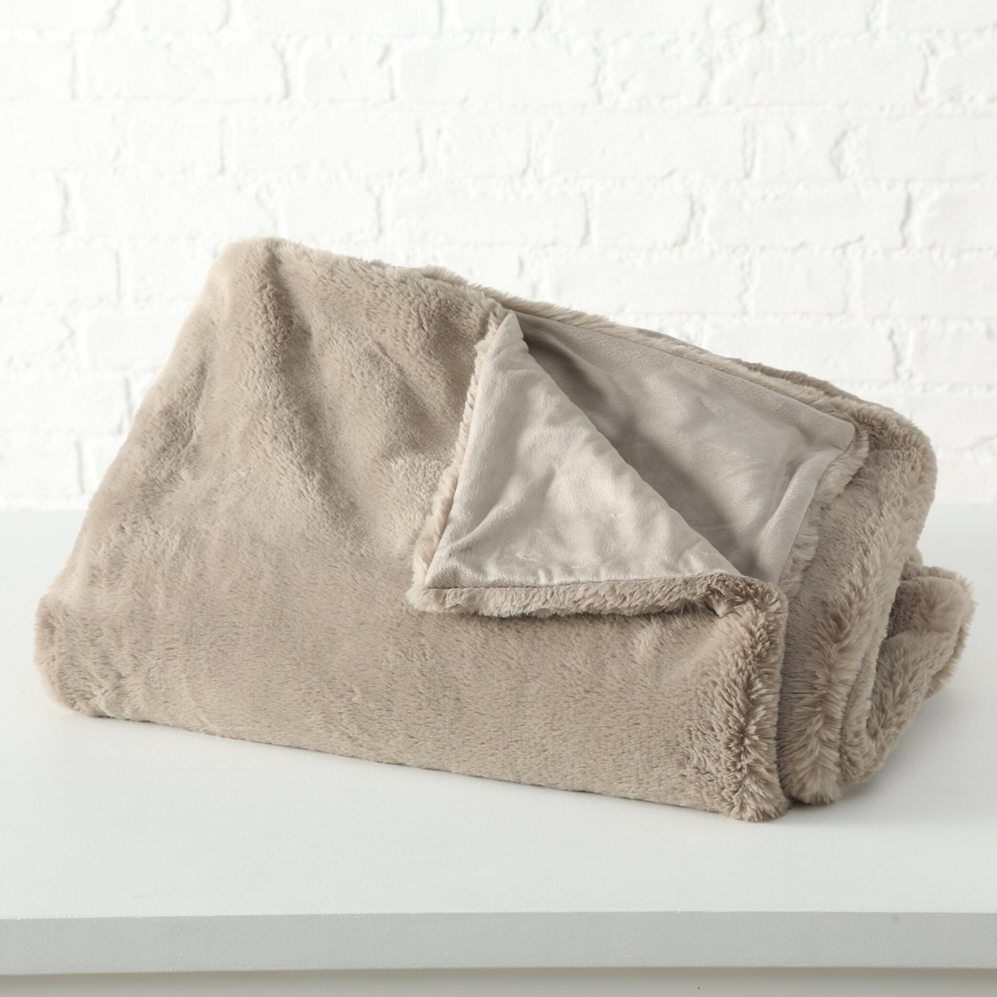 Kuscheldecke Storan, beige 200 x 150 cm