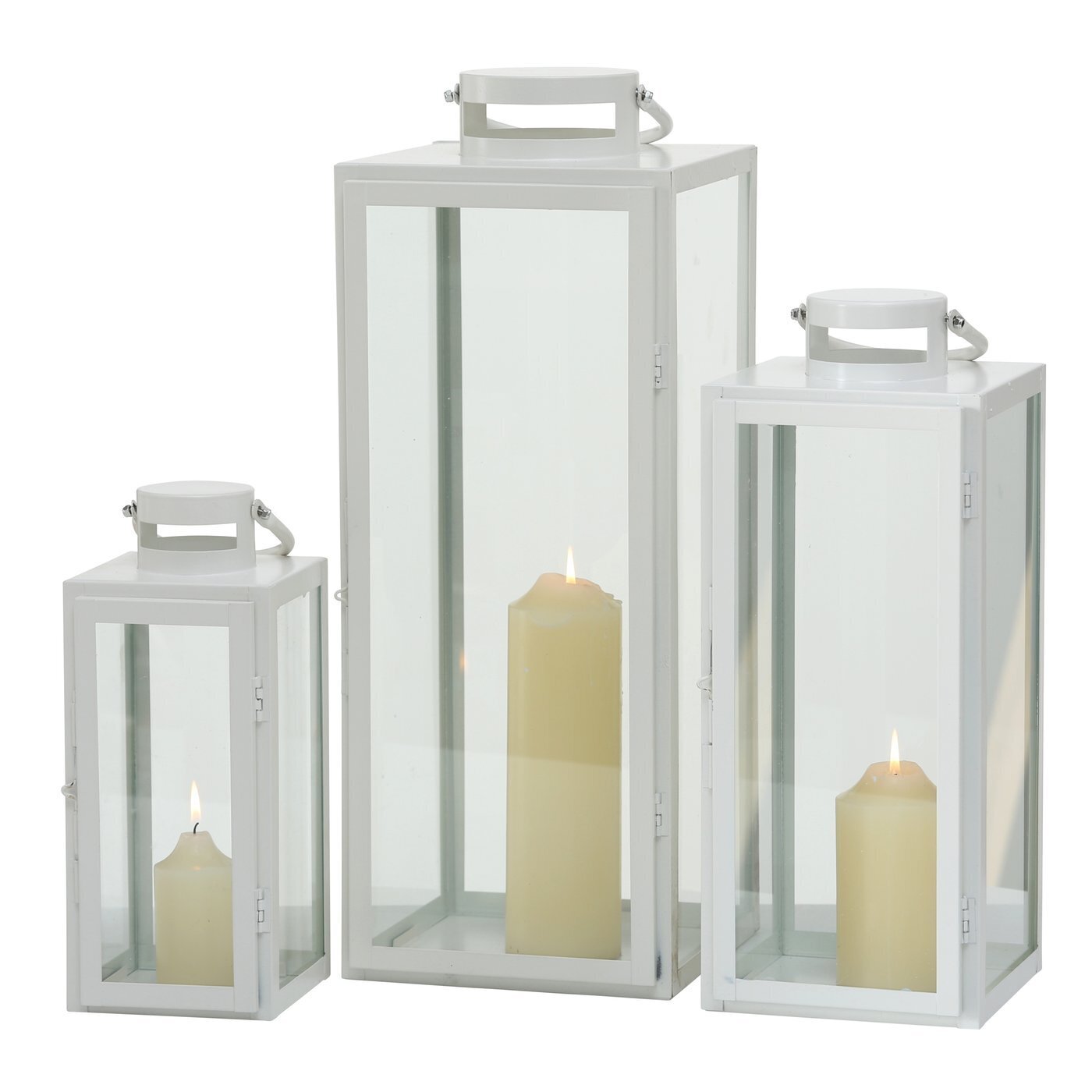 Laterne Arana 3er-Set, weiss 