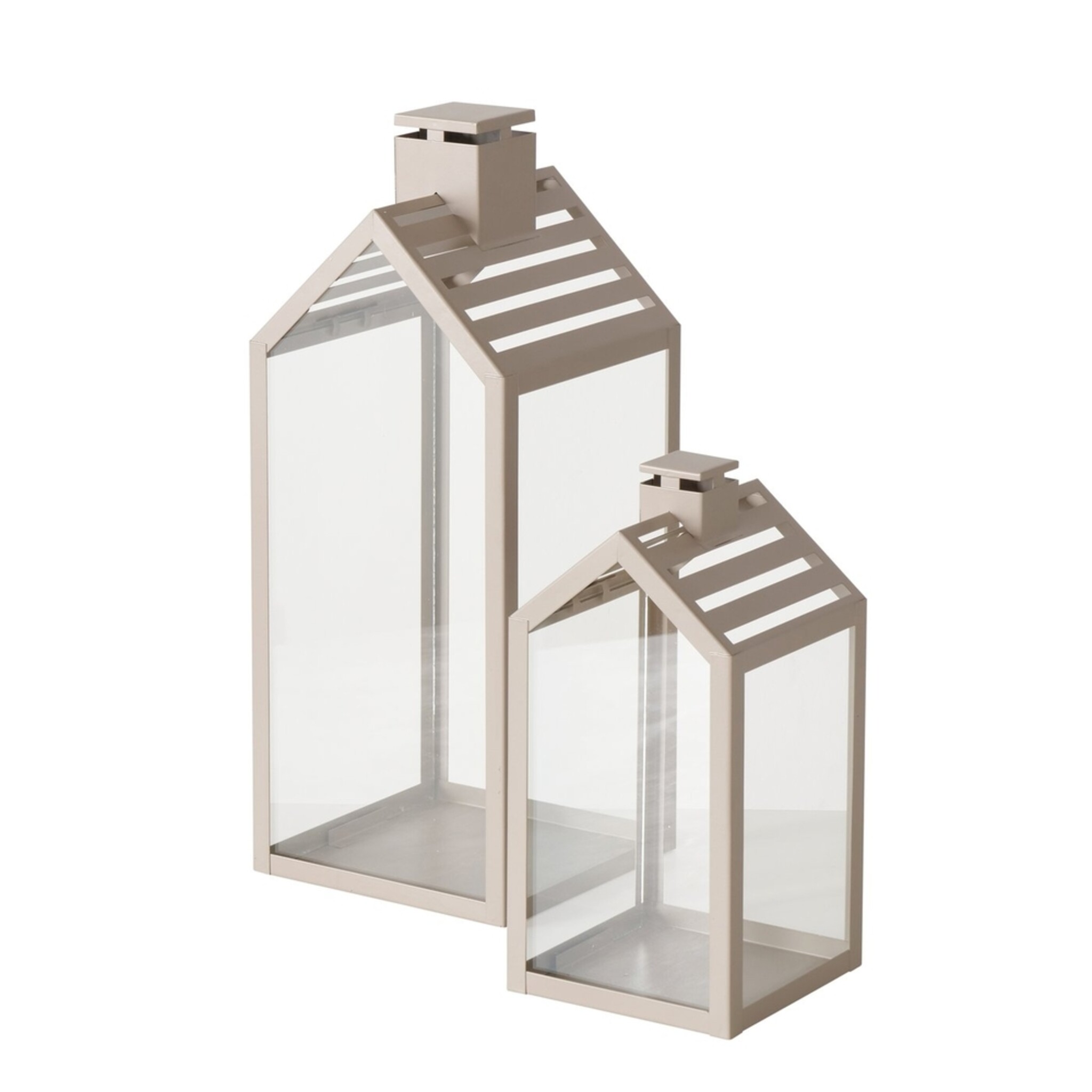 Boltze Laterne Cody 2er Set, beige 
