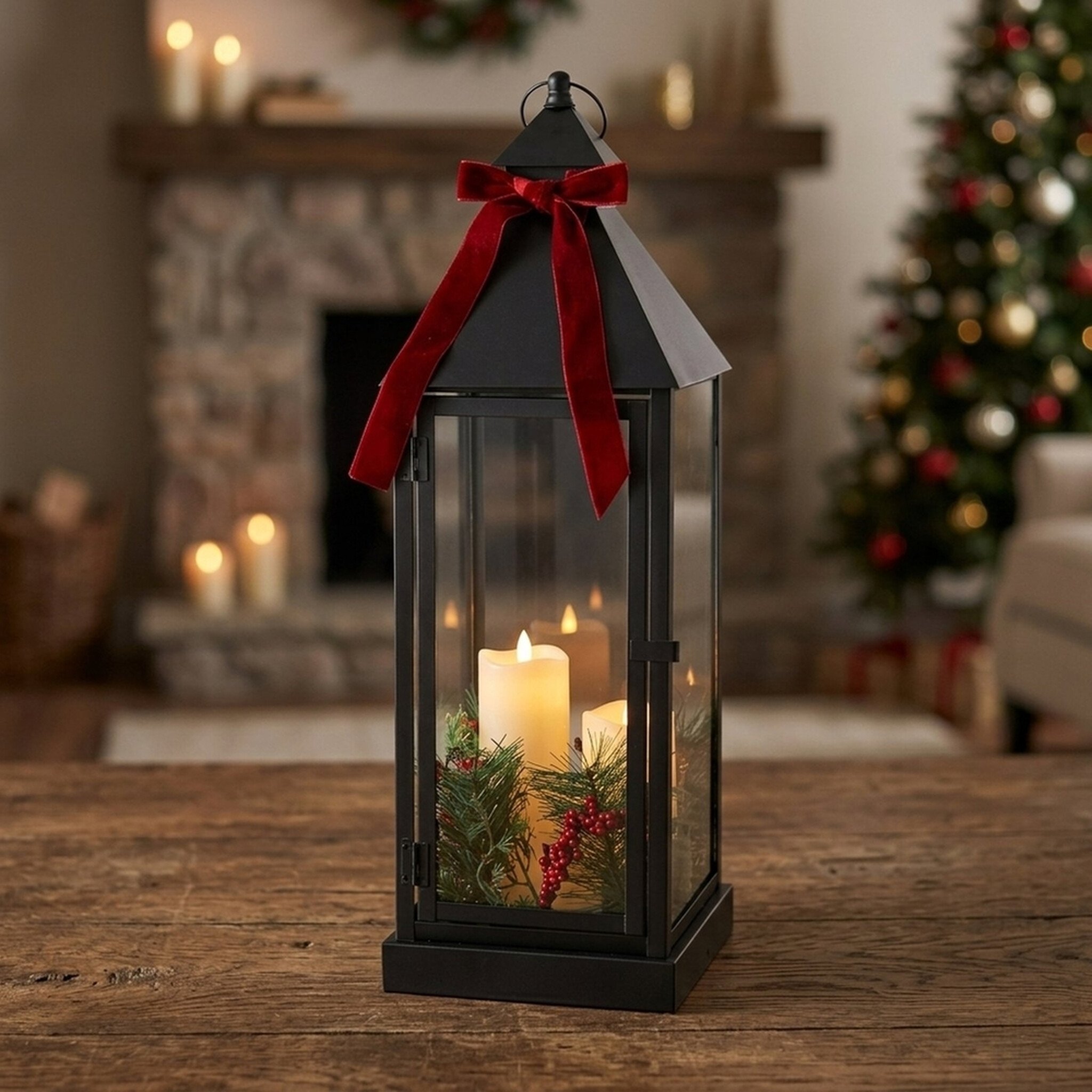 LED Weihnachtslaterne Ingar 70 cm