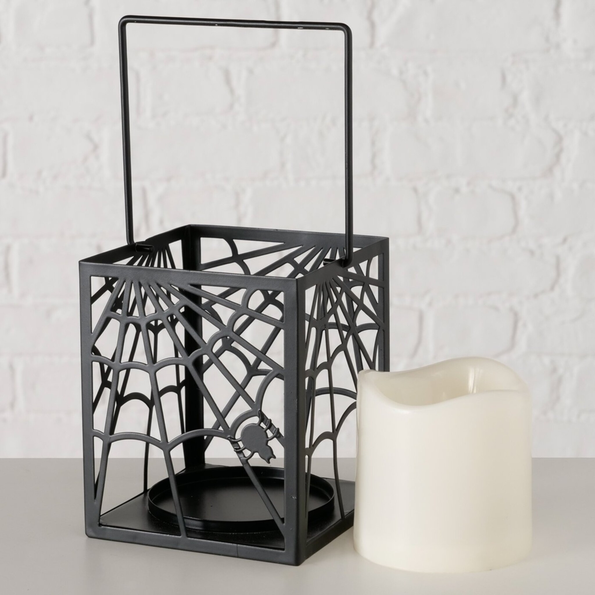 LED-Windlicht Tangle Halloween, schwarz 