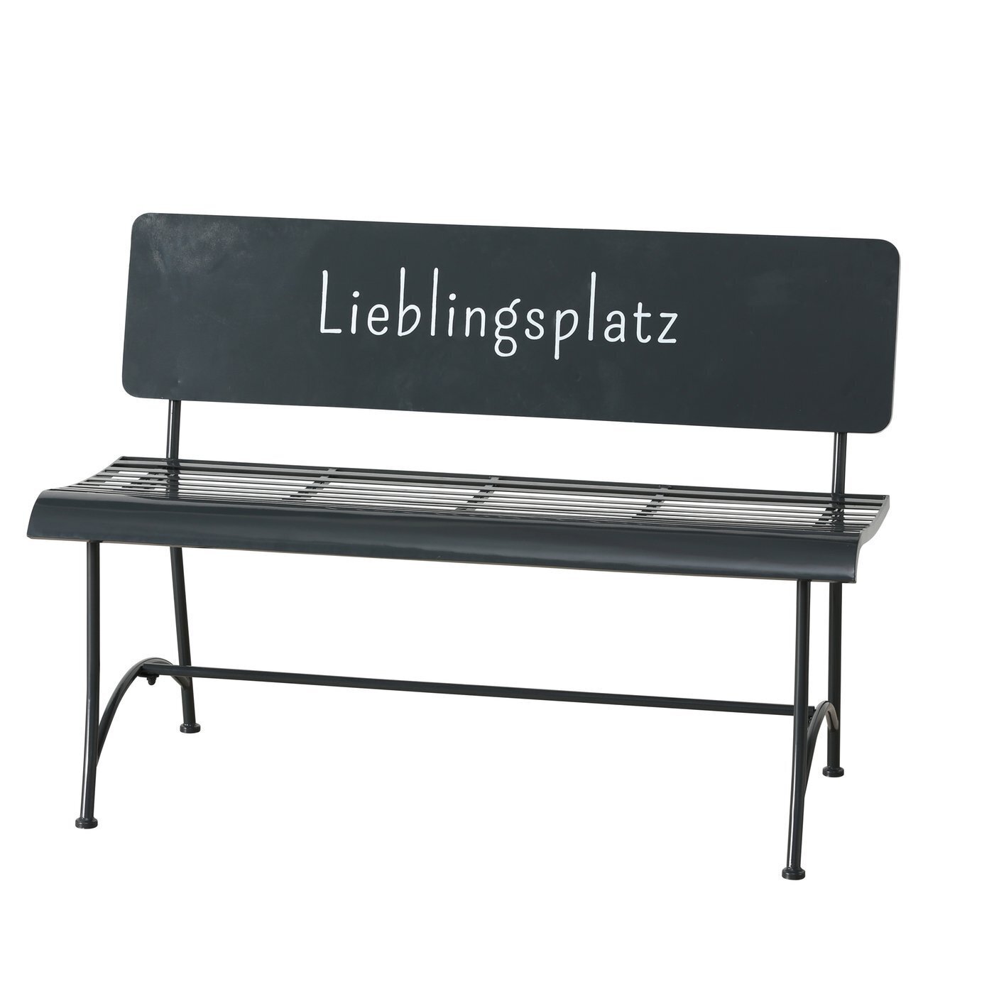 Gartenbank Lieblingsplatz Metall, grau 