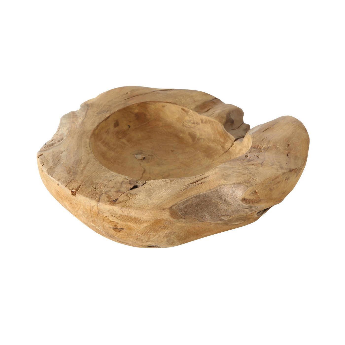 Natur Schale Teak, natur 9 cm, Ø 30 cm