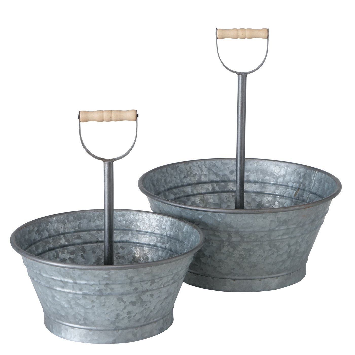 Pflanztopfhalter Jackson 2-teilig, grau 